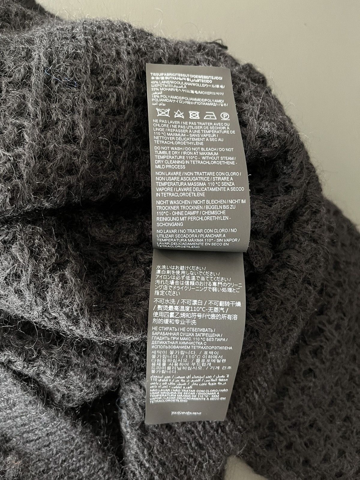 Saint Laurent Paris Rare Super Runway Saint Laurent Trashed Celebrity Sweater Size US XL / EU 56 / 4 - 9 Thumbnail