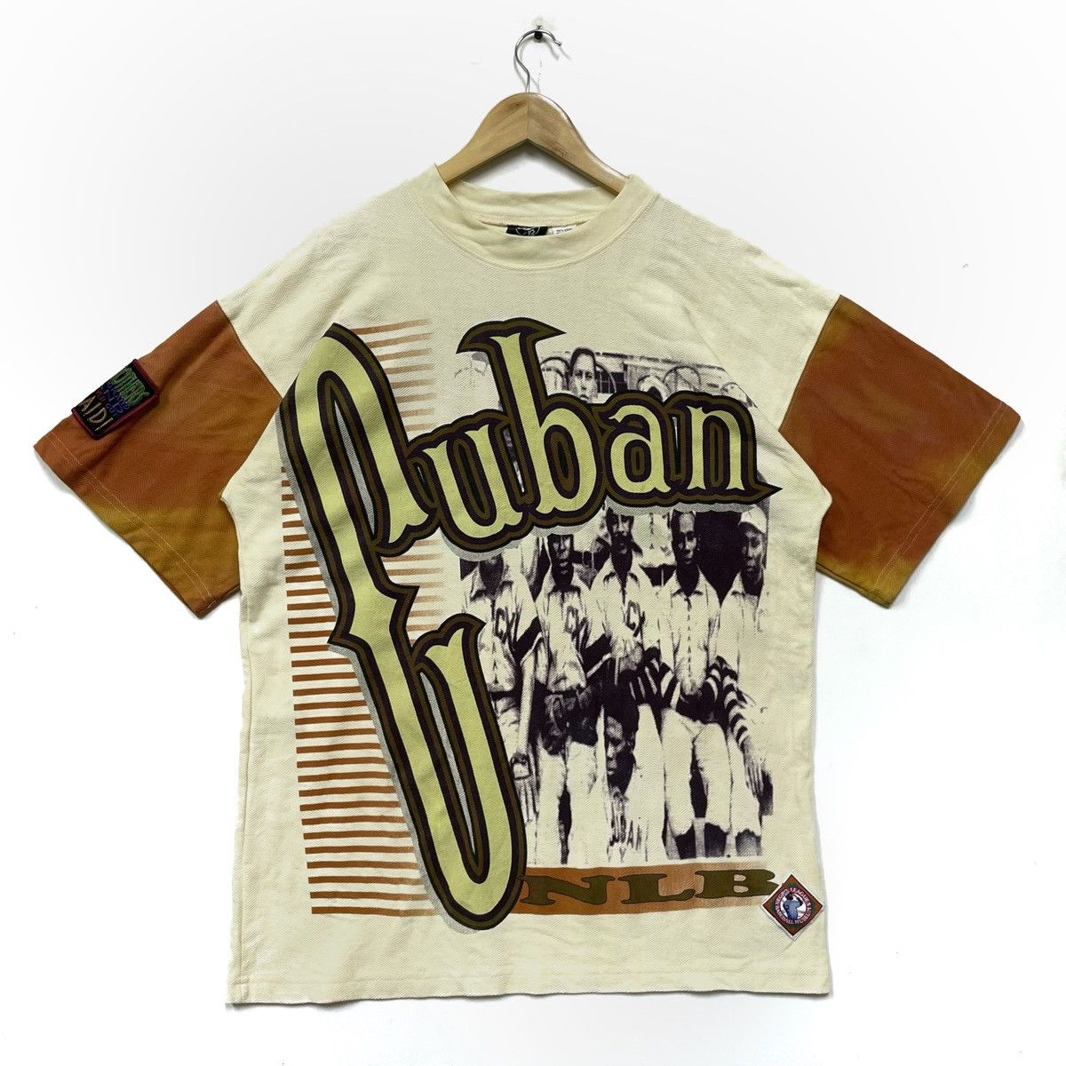 Authentic Negro Leagues Vntage Rare 90s Cuban X-Gaints Leagues Baseball Museum Size US XL / EU 56 / 4 - 1 Thumbnail