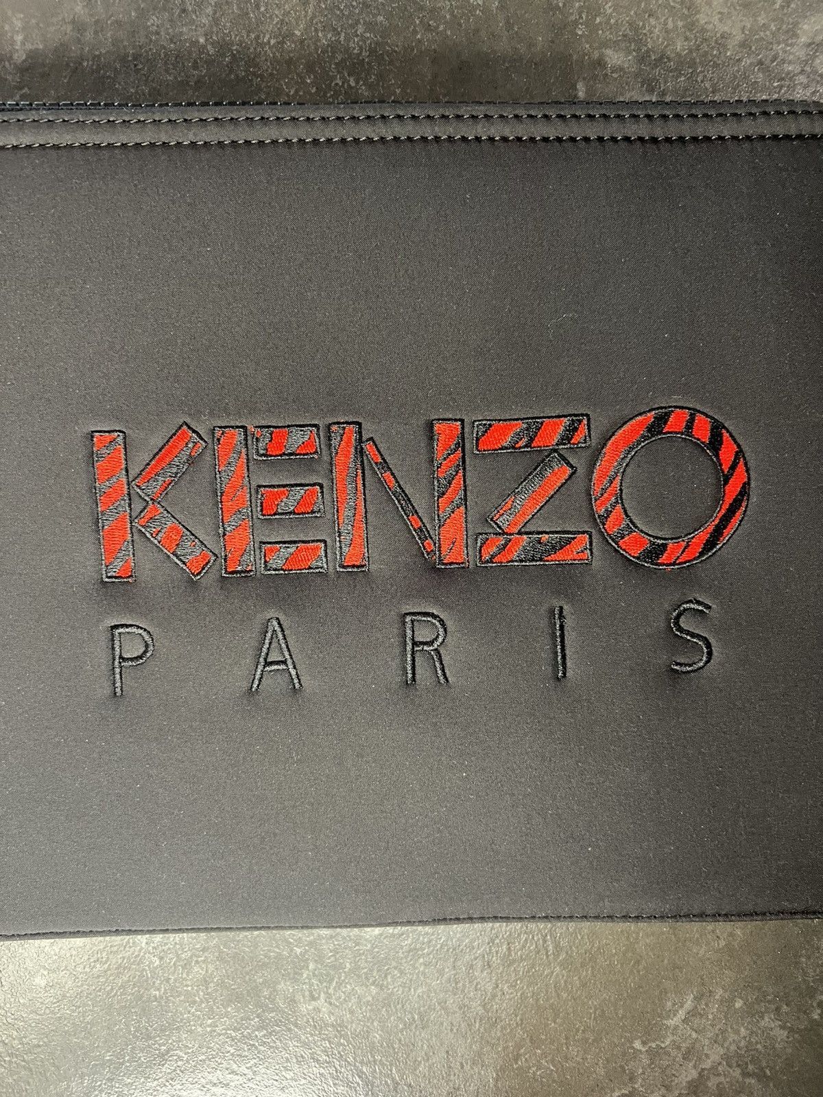 Kenzo Kenzo Tiger Embroidered Pouch Black/Multicolor Size ONE SIZE - 3 Thumbnail