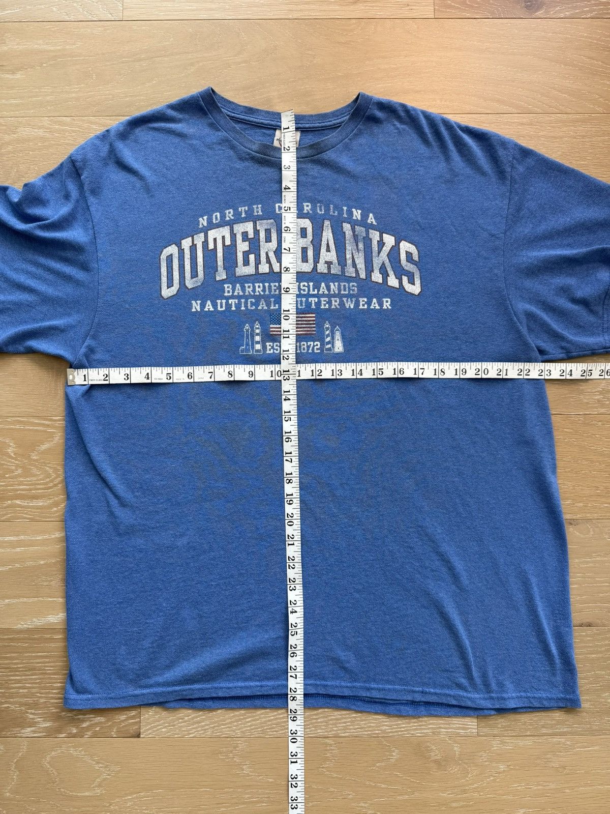 Delta Vintage Outer Banks North Carolina Travel Environmental Tee Size US XL / EU 56 / 4 - 4 Thumbnail