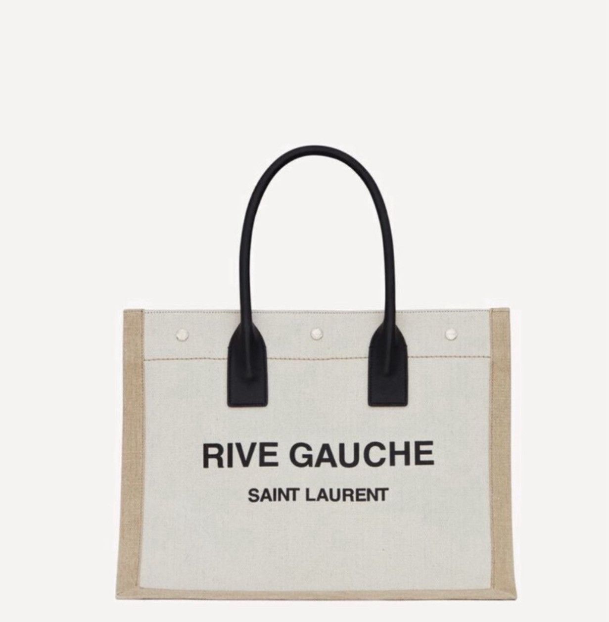 Saint Laurent Paris 🔥$2.7K🔥YSL Rive Gauche small tote bag in canvas Size ONE SIZE - 1 Preview