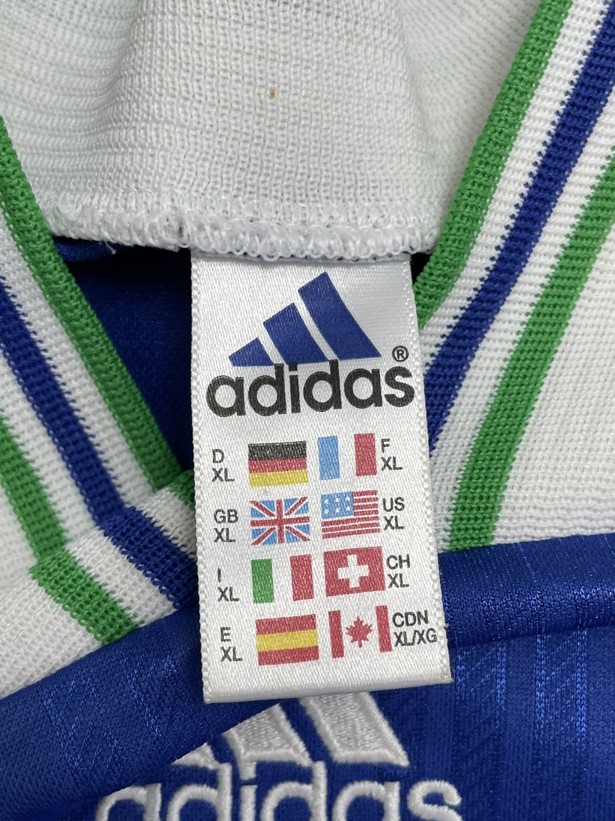 Adidas × Vintage Adidas Vintage 1998 Soccer Jersey Oversized Center Logo Y2k Size US XL / EU 56 / 4 - 7 Thumbnail