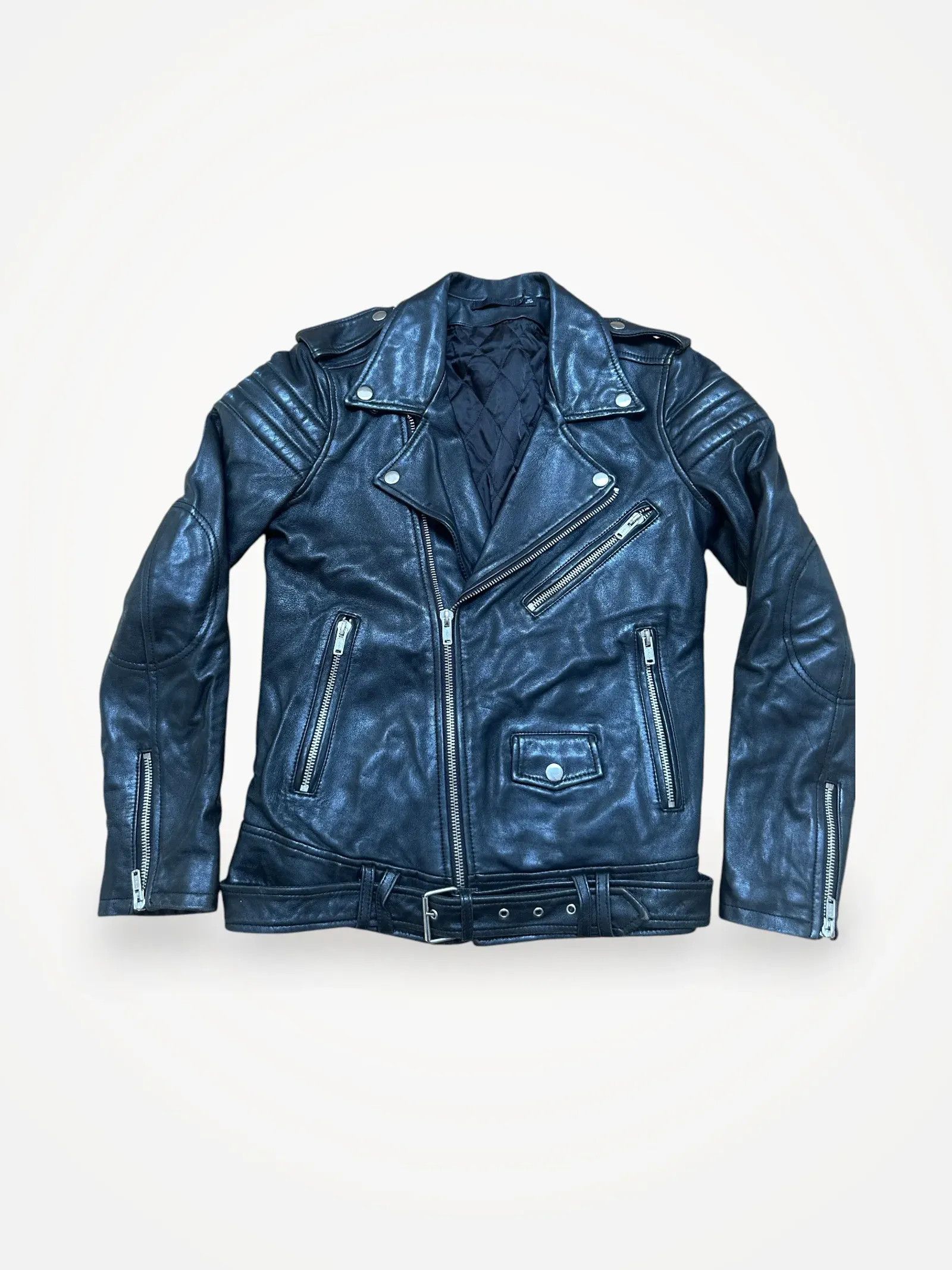 Blk Dnm Blk Dnm Leather Jacket Size M / US 6-8 / IT 42-44 - 1 Thumbnail