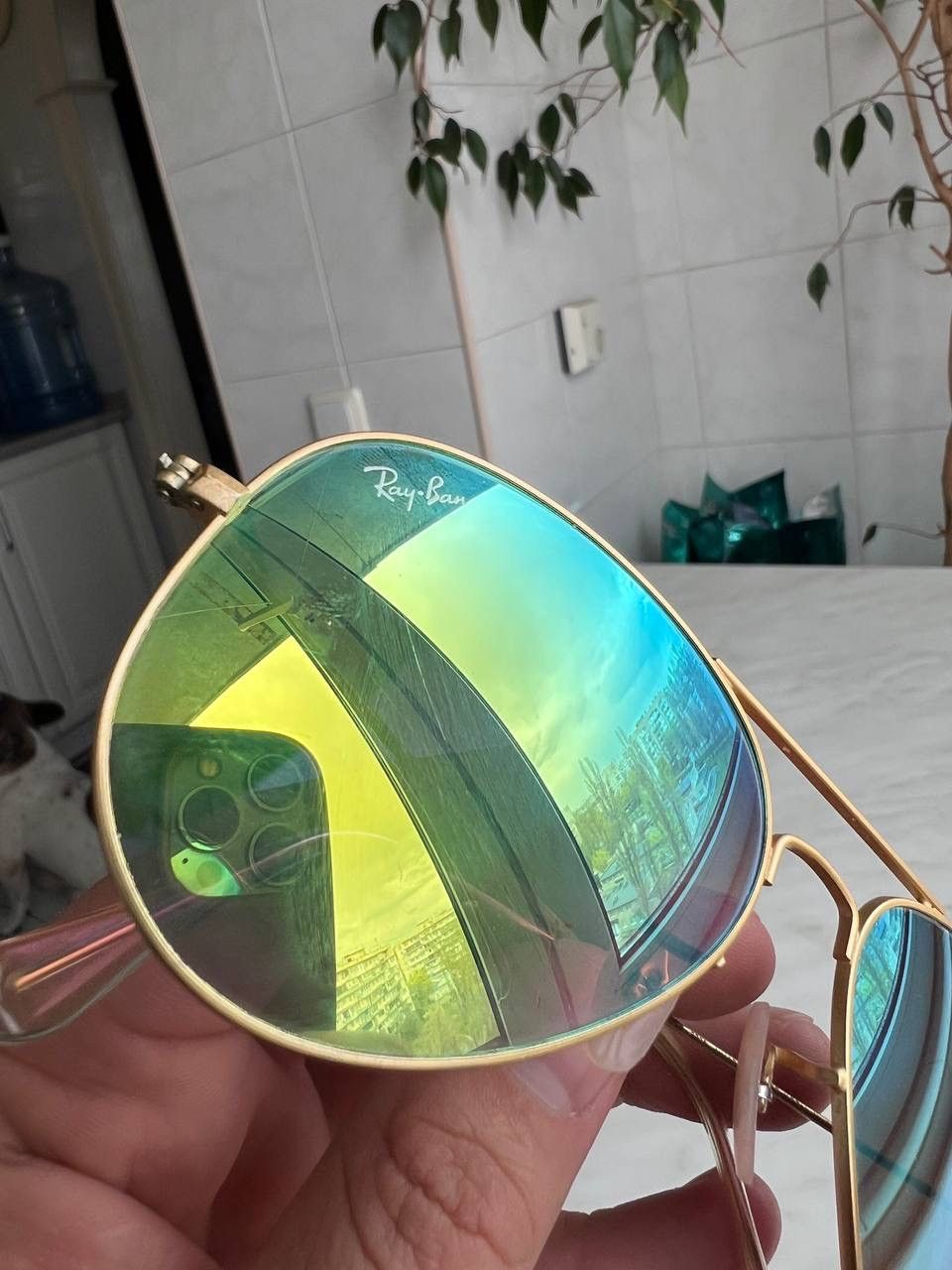 RayBan Vintage Ray Ban Aviator Gold Frame Sunglasses Size ONE SIZE - 10 Thumbnail