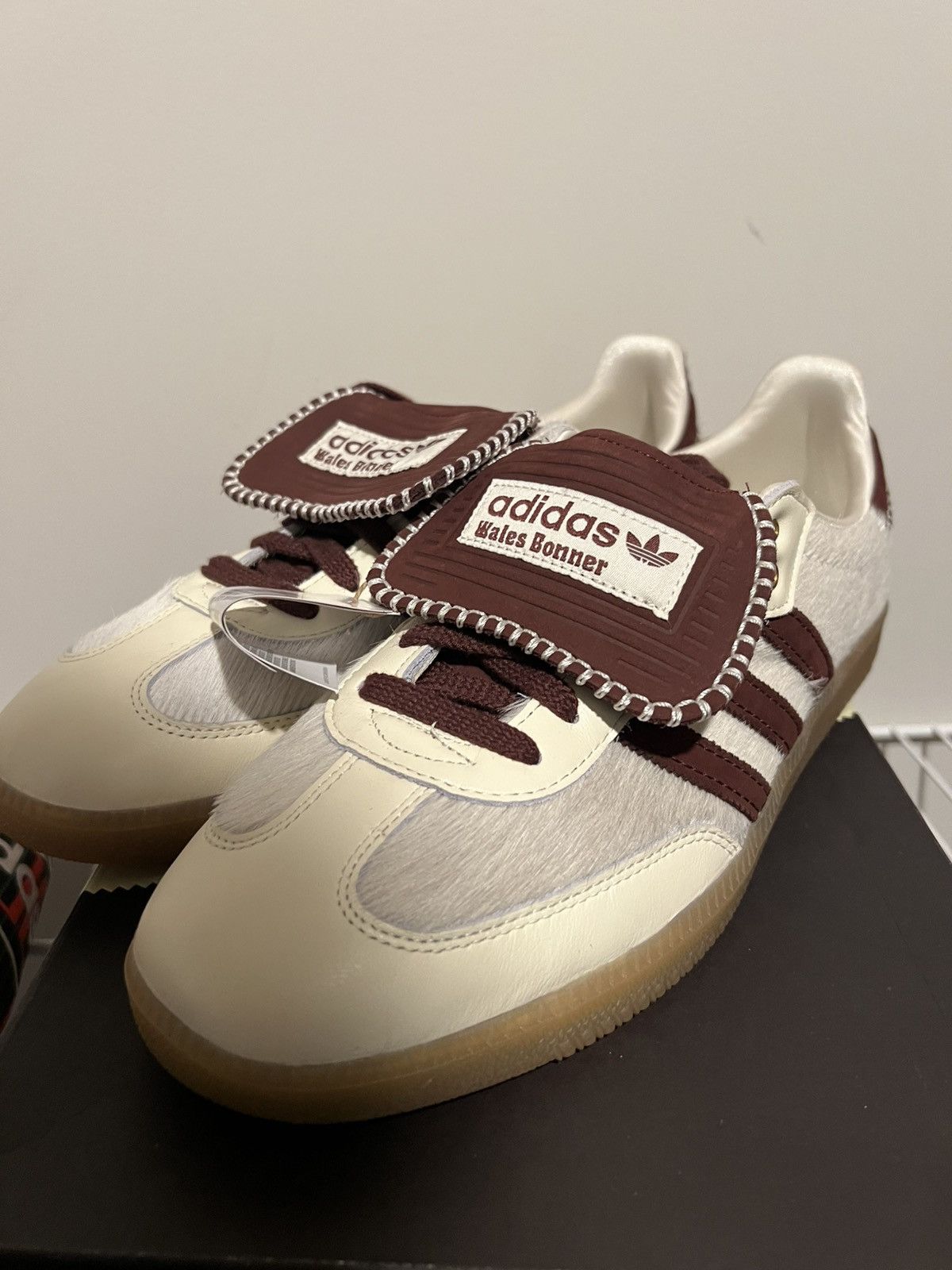 adidas gazelle silver green womens Adidas Samba Pony Tonal Wales Bonner Cream White main image 1