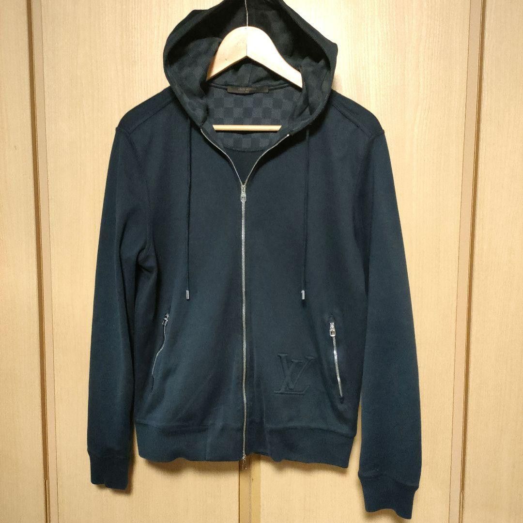 Louis Vuitton Louis Vuitton Black Damier Hoodie Parka Size US XS / EU 42 / 0 - 1 Thumbnail