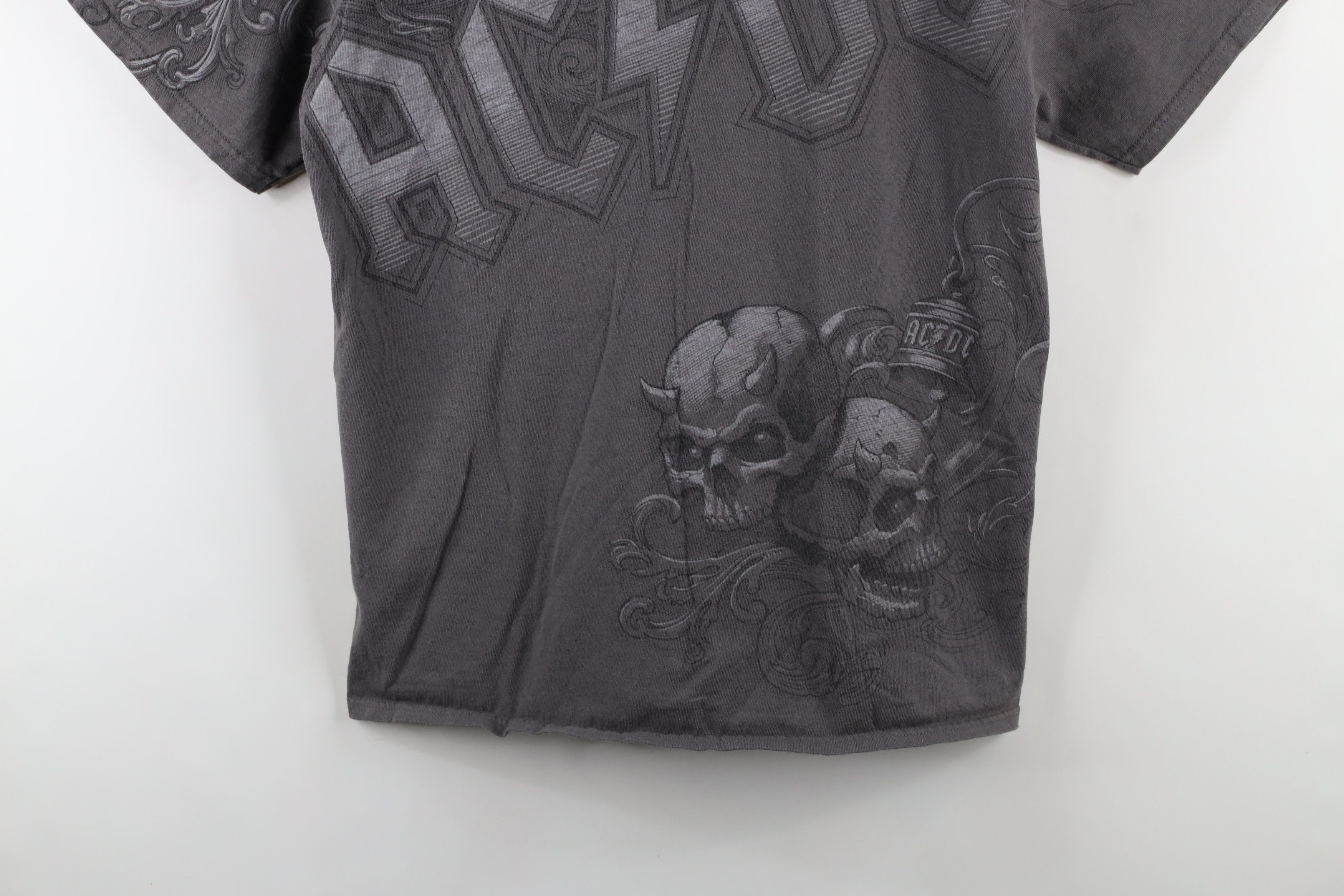 Liquid Blue × Vintage Y2K Liquid Blue All Over Print ACDC Band T-Shirt Gray Cotton Size US L / EU 52-54 / 3 - 3 Thumbnail