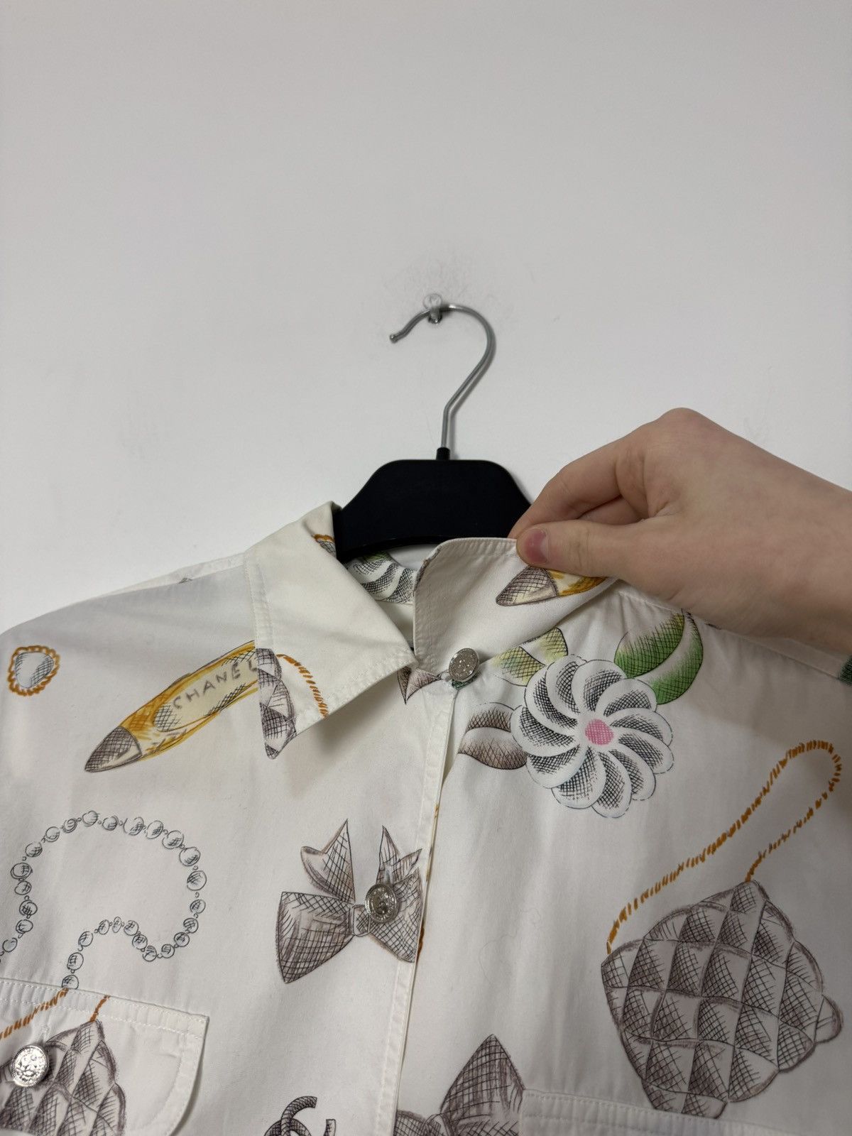 Chanel Chanel SS96 Runway by Karl Lagerfeld Button-Up Blouse Shirt Size M / US 6-8 / IT 42-44 - 19 Thumbnail