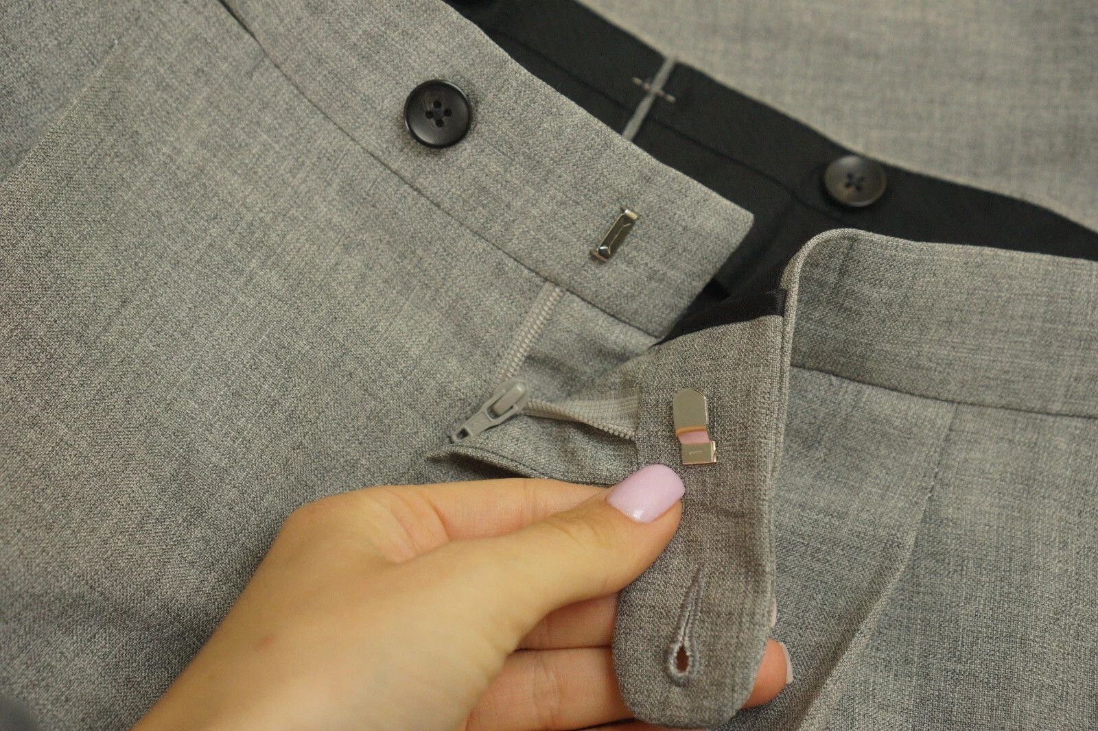 Suitsupply Men Suitsupply Suit Lazio Single Breasted Grey Wool US38 Size 38R - 9 Thumbnail