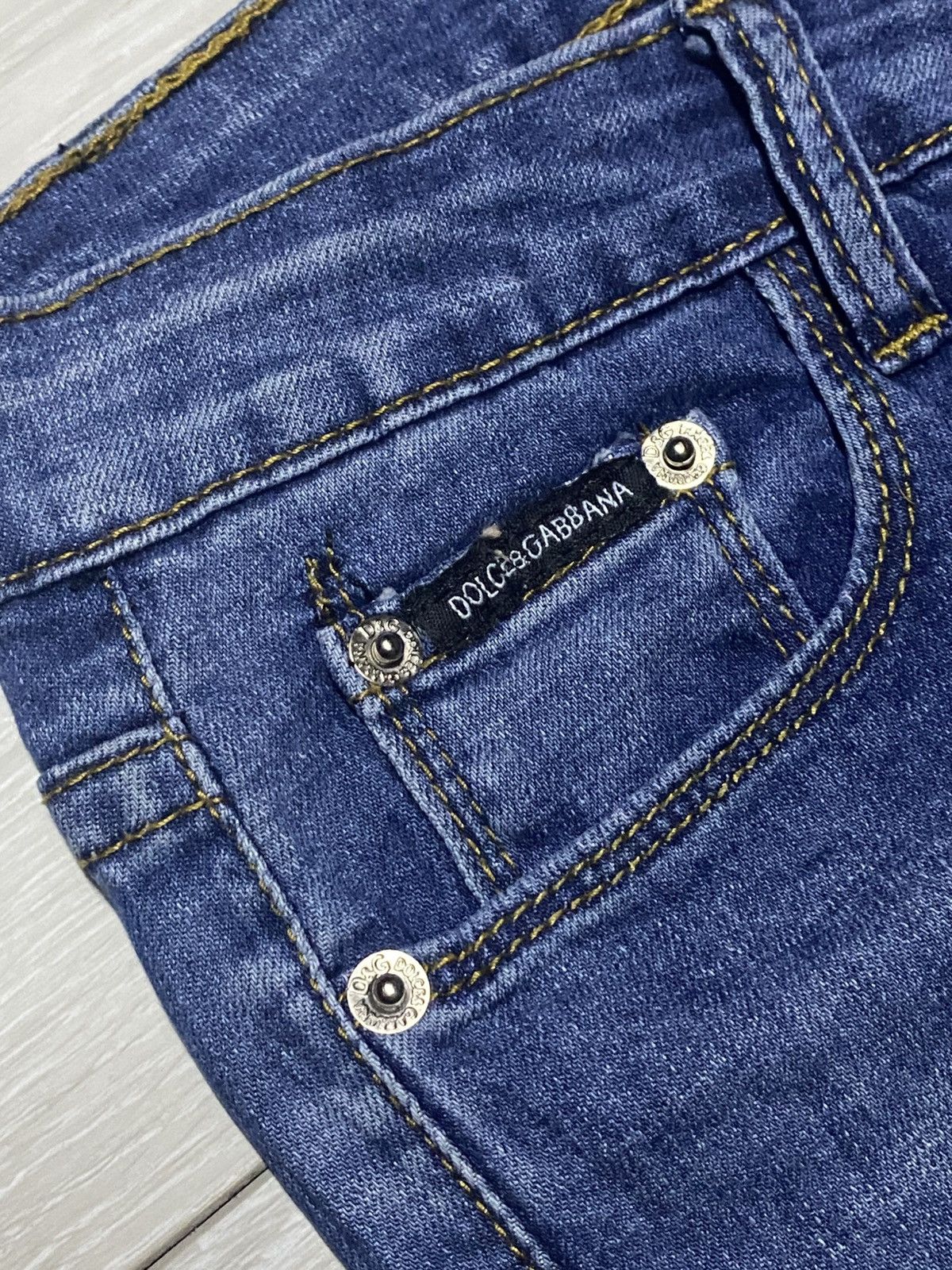 Dolce & Gabbana Woman Dolce Gabbana Distressed Skinny Fit Jeans Size US 28 / EU 44 - 10 Thumbnail