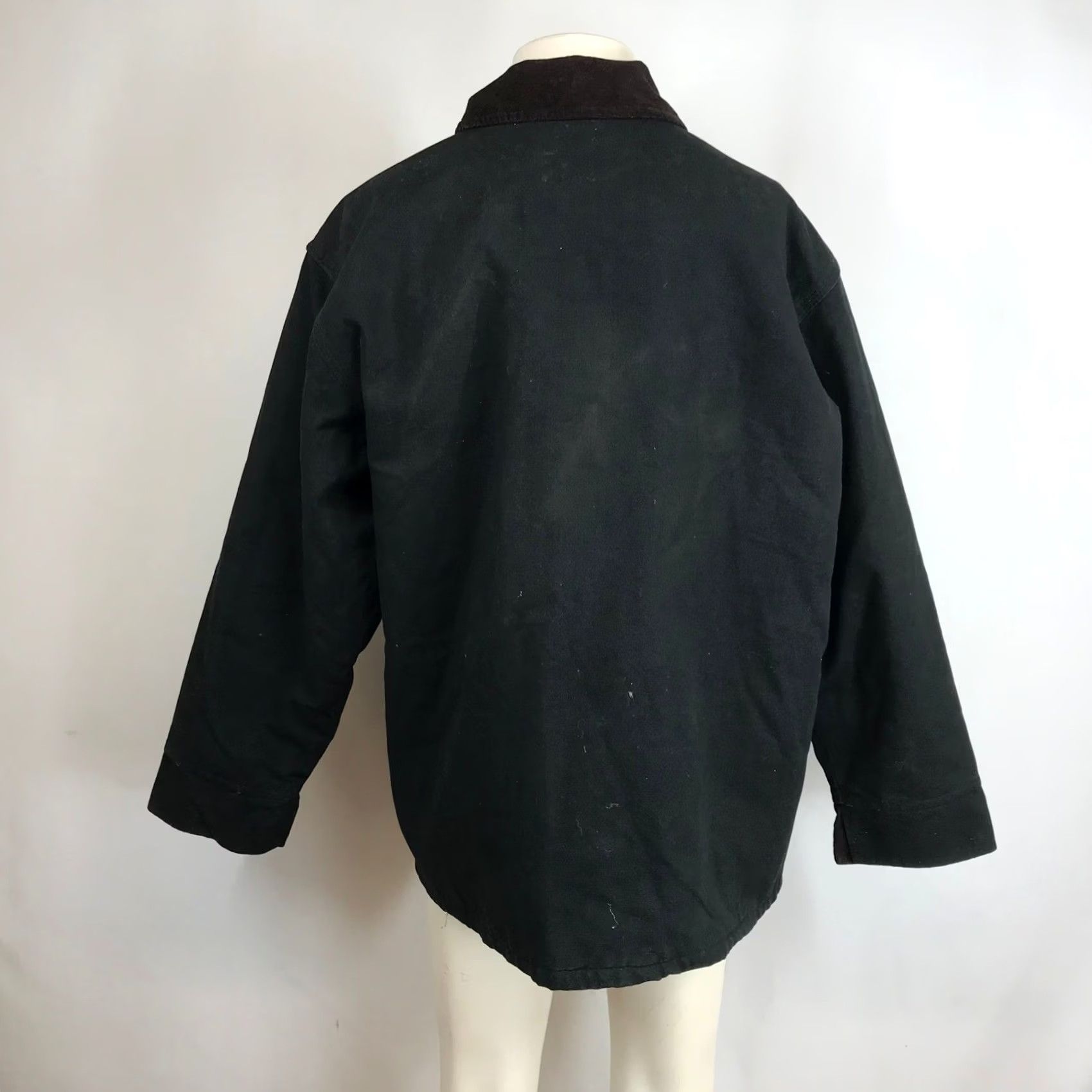 Vintage VINTAGE UNION LINE Canvas Blanket Lined Journeyworker Black Jacket Large Corduroy Collar Unisex L Size US L / EU 52-54 / 3 - 6 Thumbnail