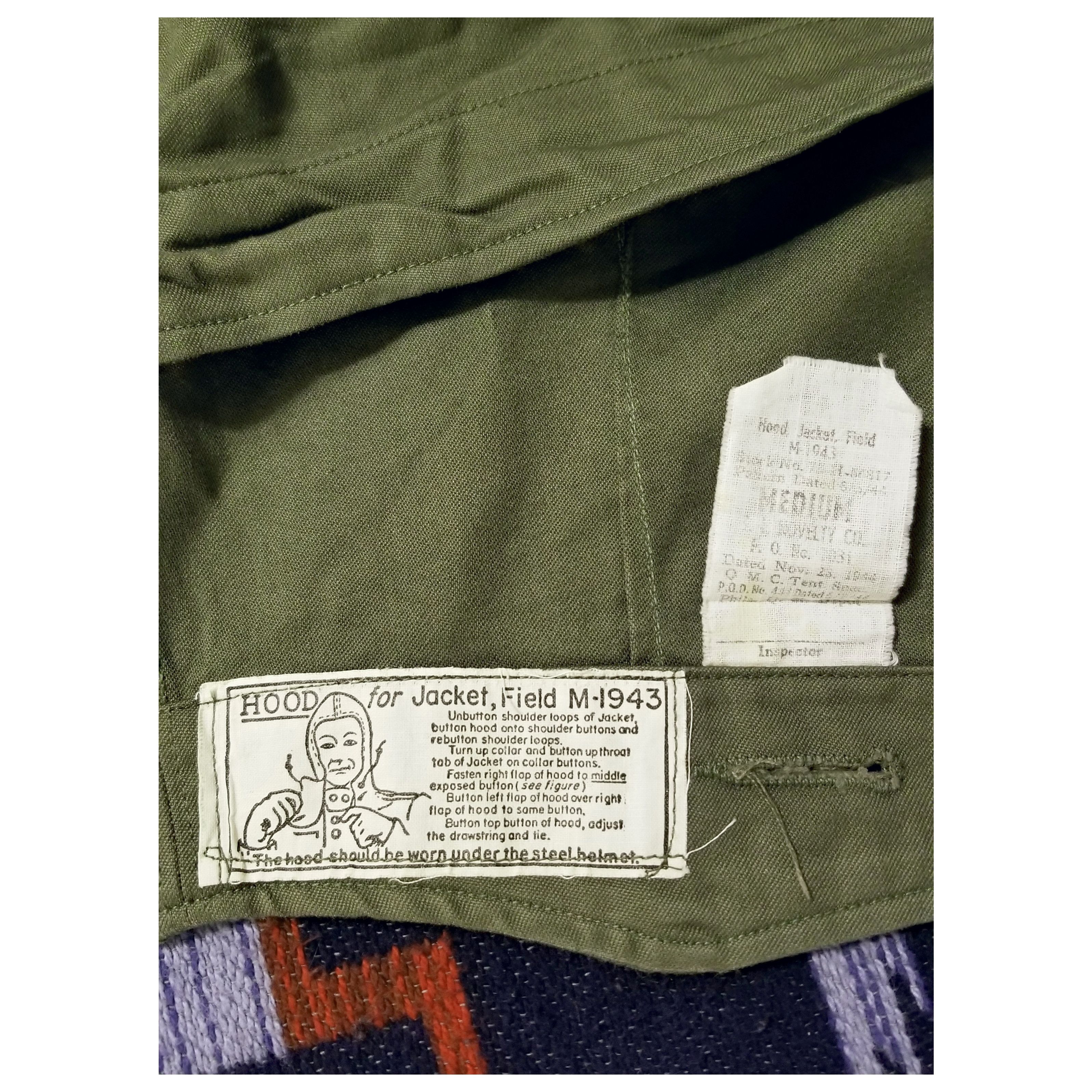 Other VINTAGE U.S. MILITARY M43 DETACHABLE HOOD- SIZE MEDIUM Size US M / EU 48-50 / 2 - 4 Thumbnail