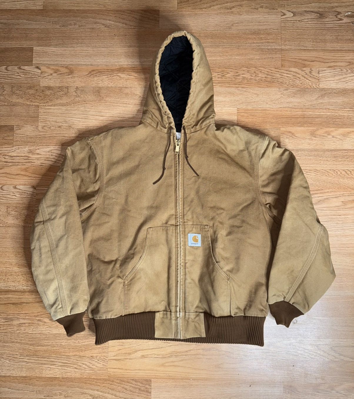 Carhartt Carhartt Jacket Mens XL J04 BRN Distressed Workwear Quilted Size US XL / EU 56 / 4 - 1 Thumbnail