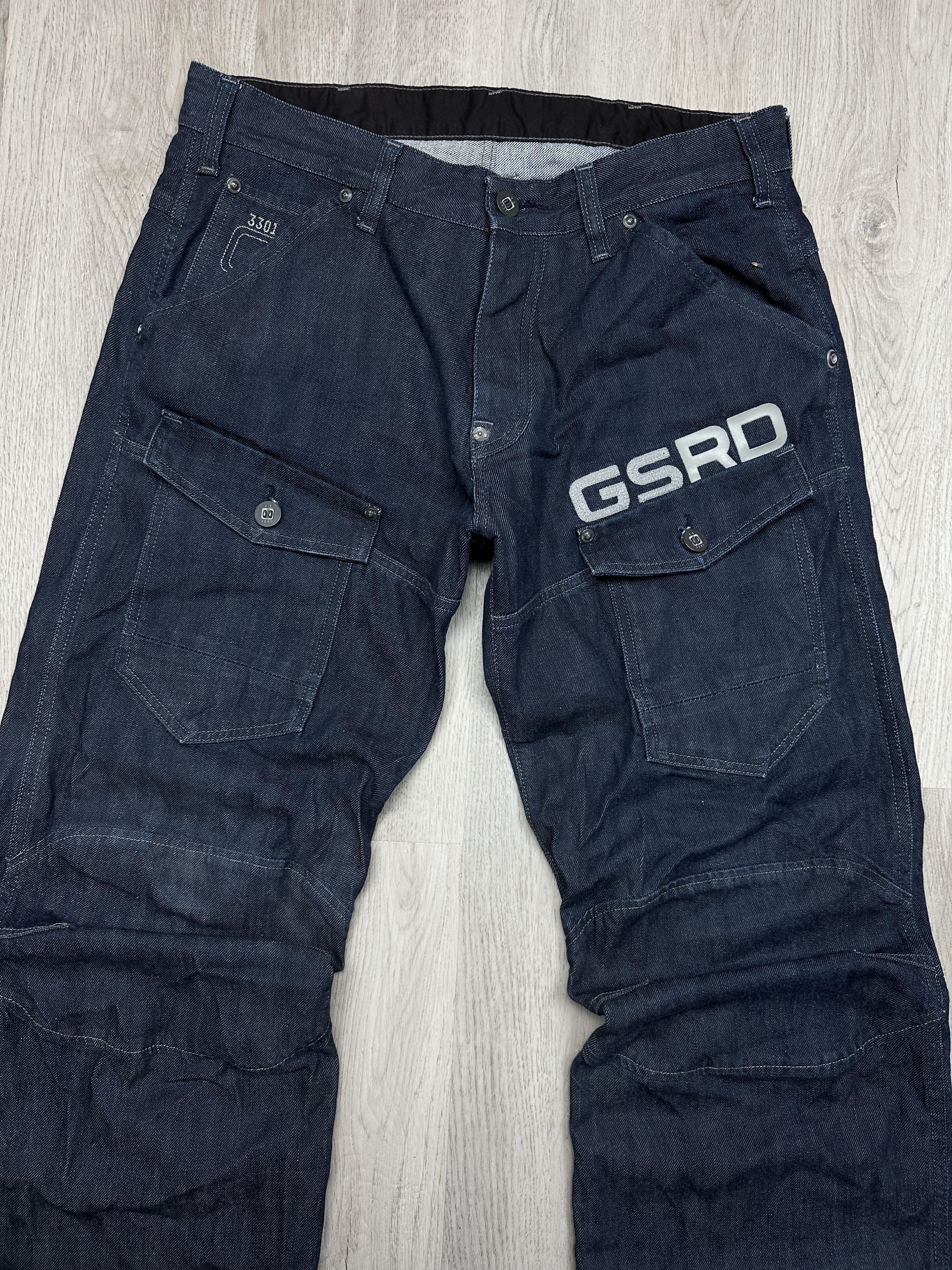 G-Star G Star Raw Mens Storm Elwood Denim Pants Jeans Double Knee Size US 34 / EU 50 - 2 Thumbnail