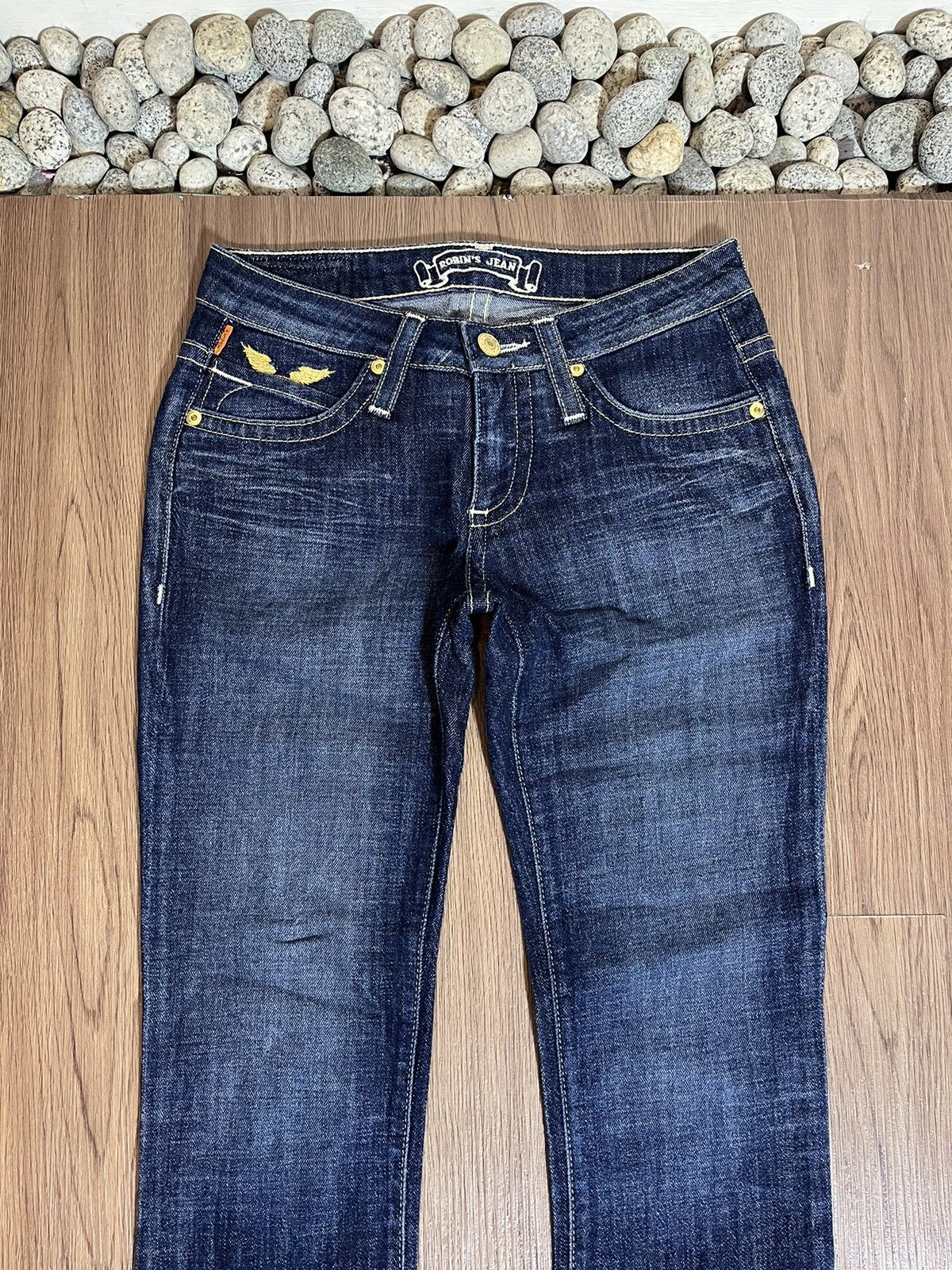 Robins Jeans Robins Jeans Y2K gold studded wing emboirdery Size US 27 - 4 Thumbnail