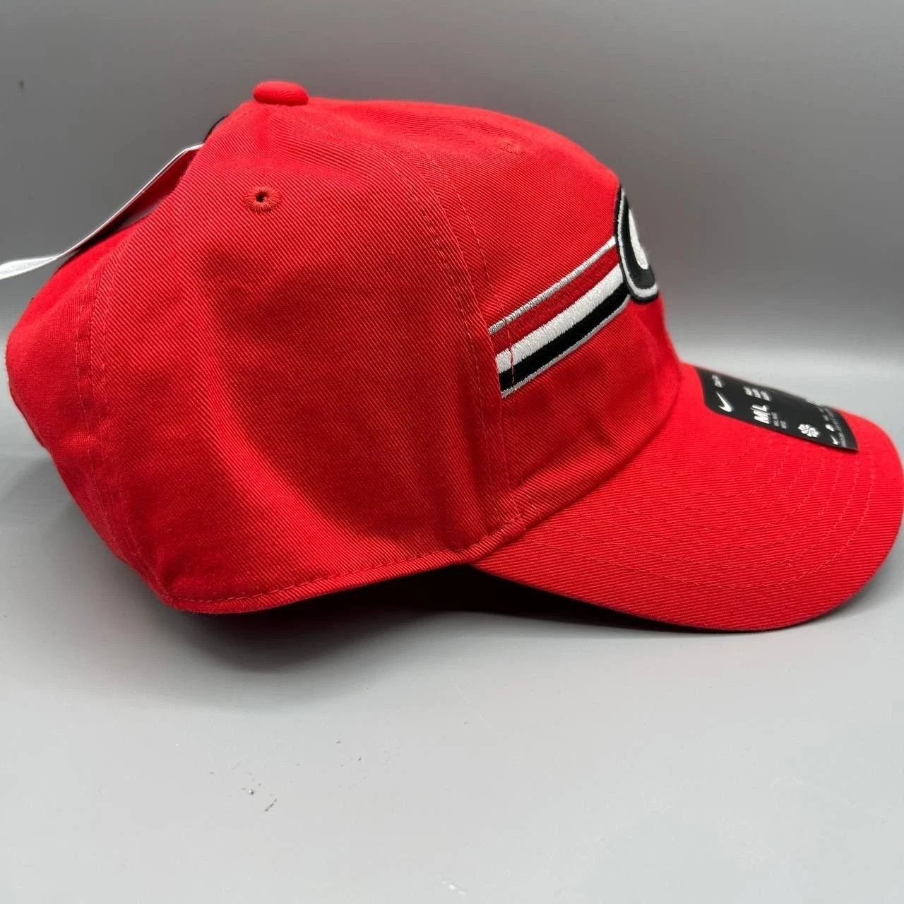 Nike Georgia Bulldogs x Nike Rise Hat M-L Strap Back Cap Cotton Size ONE SIZE - 5 Thumbnail