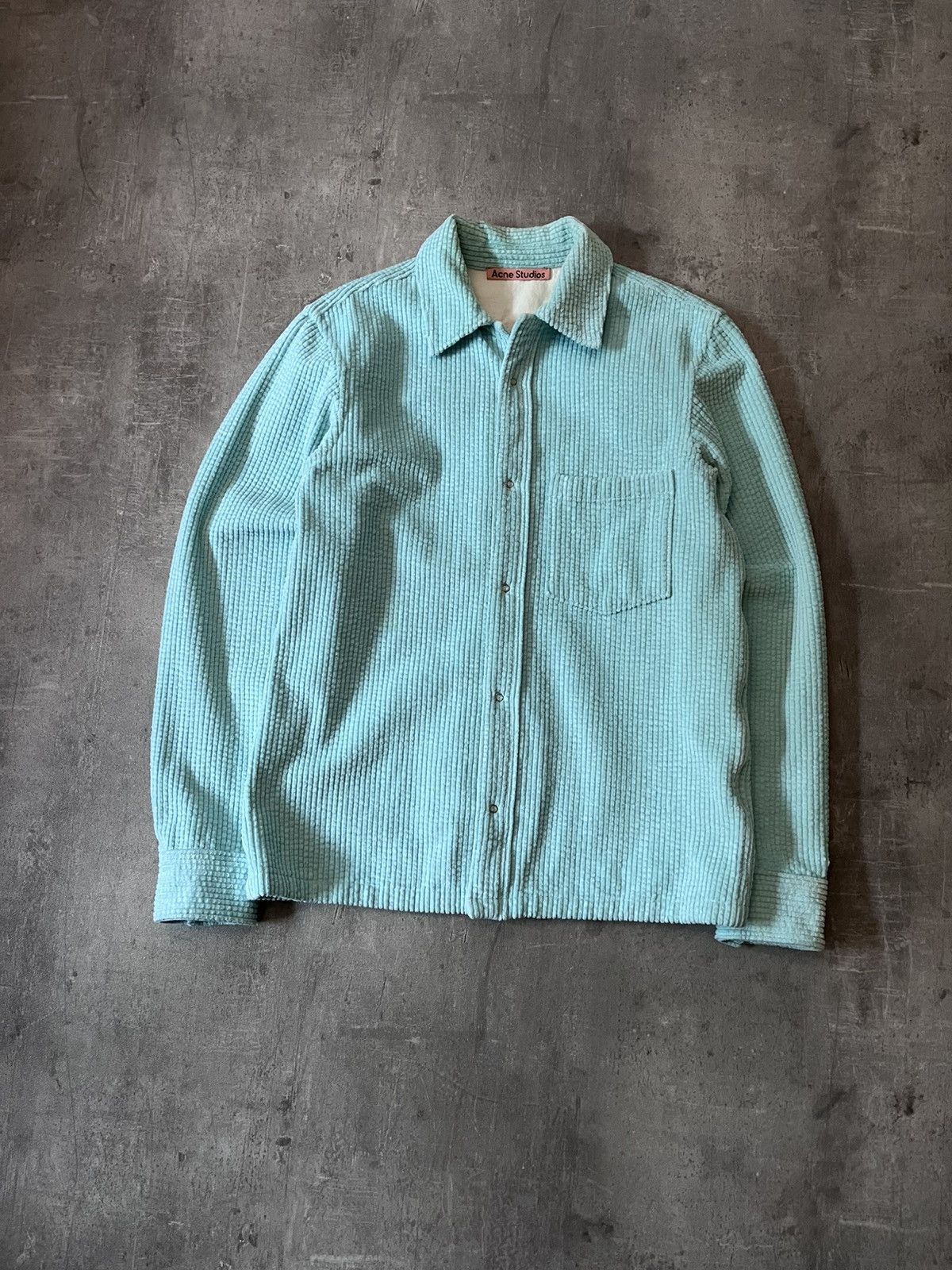Acne Studios Acne Studios Corduroy mint cotton overshirt light jacket Size US M / EU 48-50 / 2 - 1 Thumbnail
