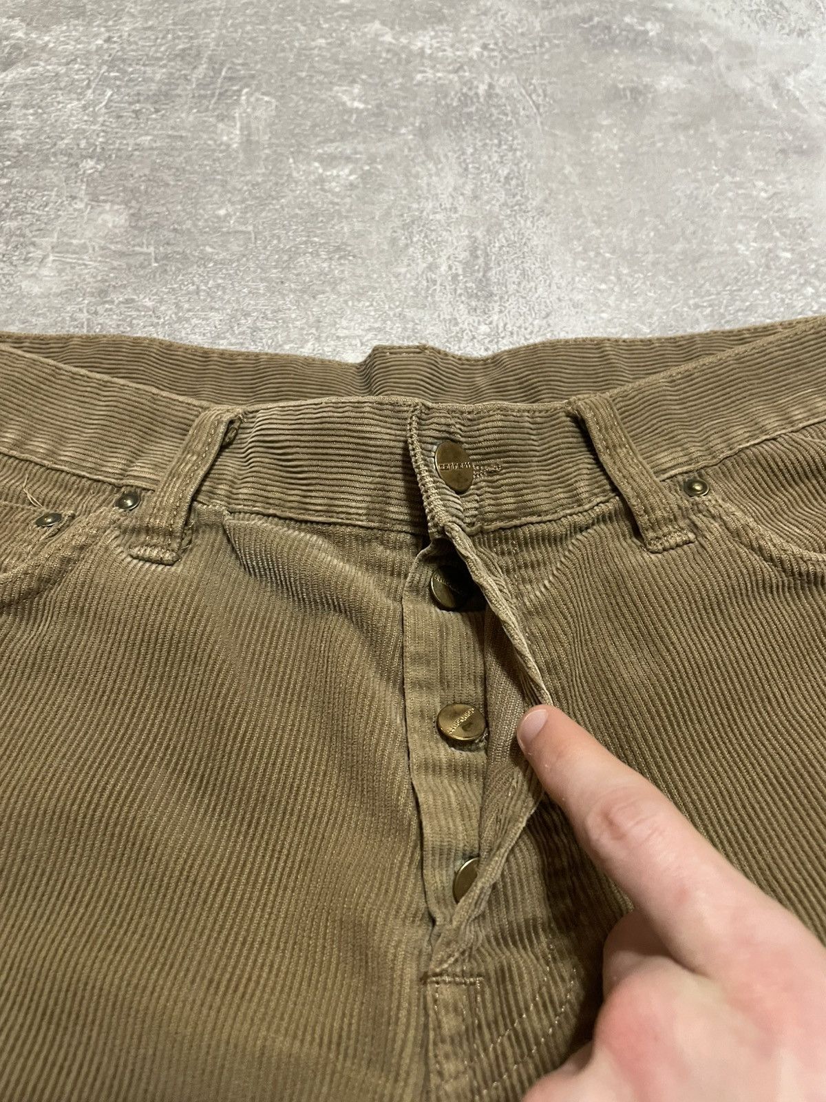 Carhartt Vintage Carhartt Brown Velvet Klondike Pants Size 34/32 Size US 34 / EU 50 - 8 Thumbnail