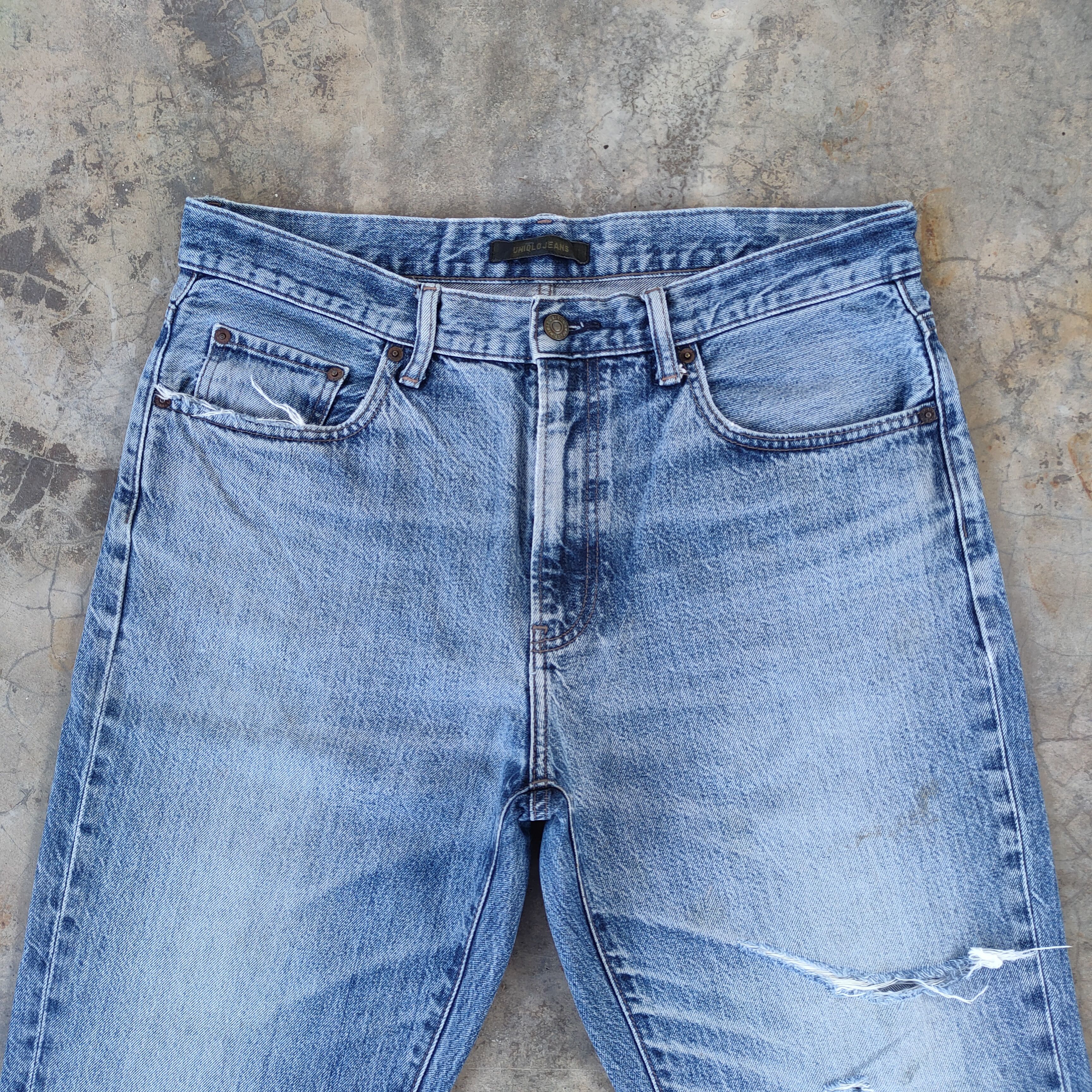 Japanese Brand VINTAGE JAPANESE RIPPED DISTRESSED JEANS PANTS Size US 36 / EU 52 - 3 Thumbnail