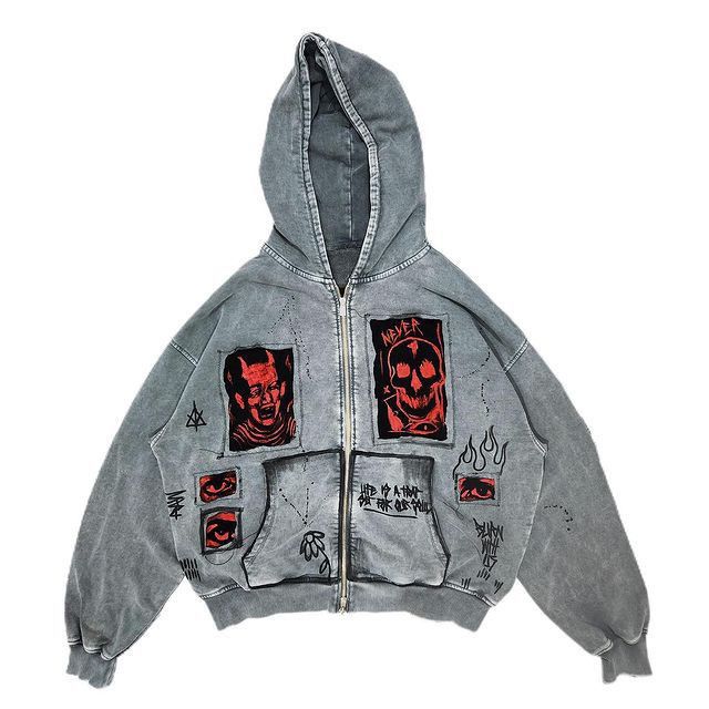 Other Y2K Zip Sweatshirt Size US L / EU 52-54 / 3 - 1 Thumbnail
