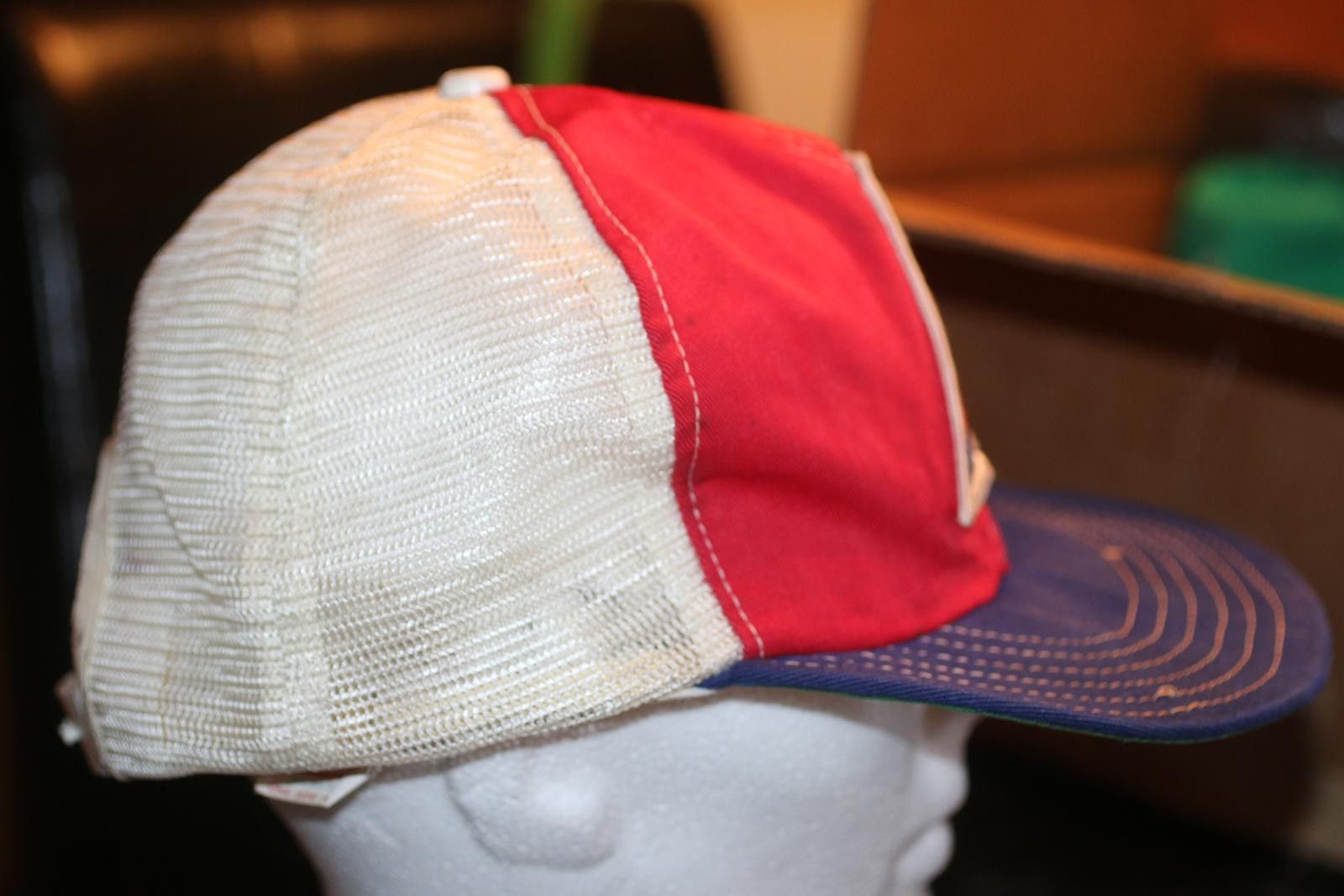 MLB Vintage SHOWTIME Trucker Hat Mesh Snapback Red Promo Cap Size ONE SIZE - 4 Thumbnail