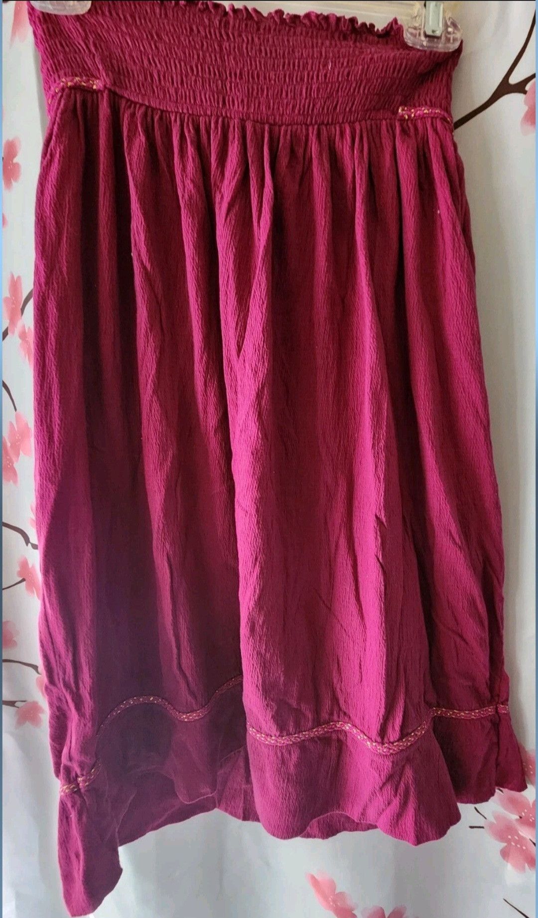 Gap GapKids Girl's Pink Gold Halter Strapless Dress XXL (14-16) Size XXS / US 00 / IT 34 - 2 Thumbnail