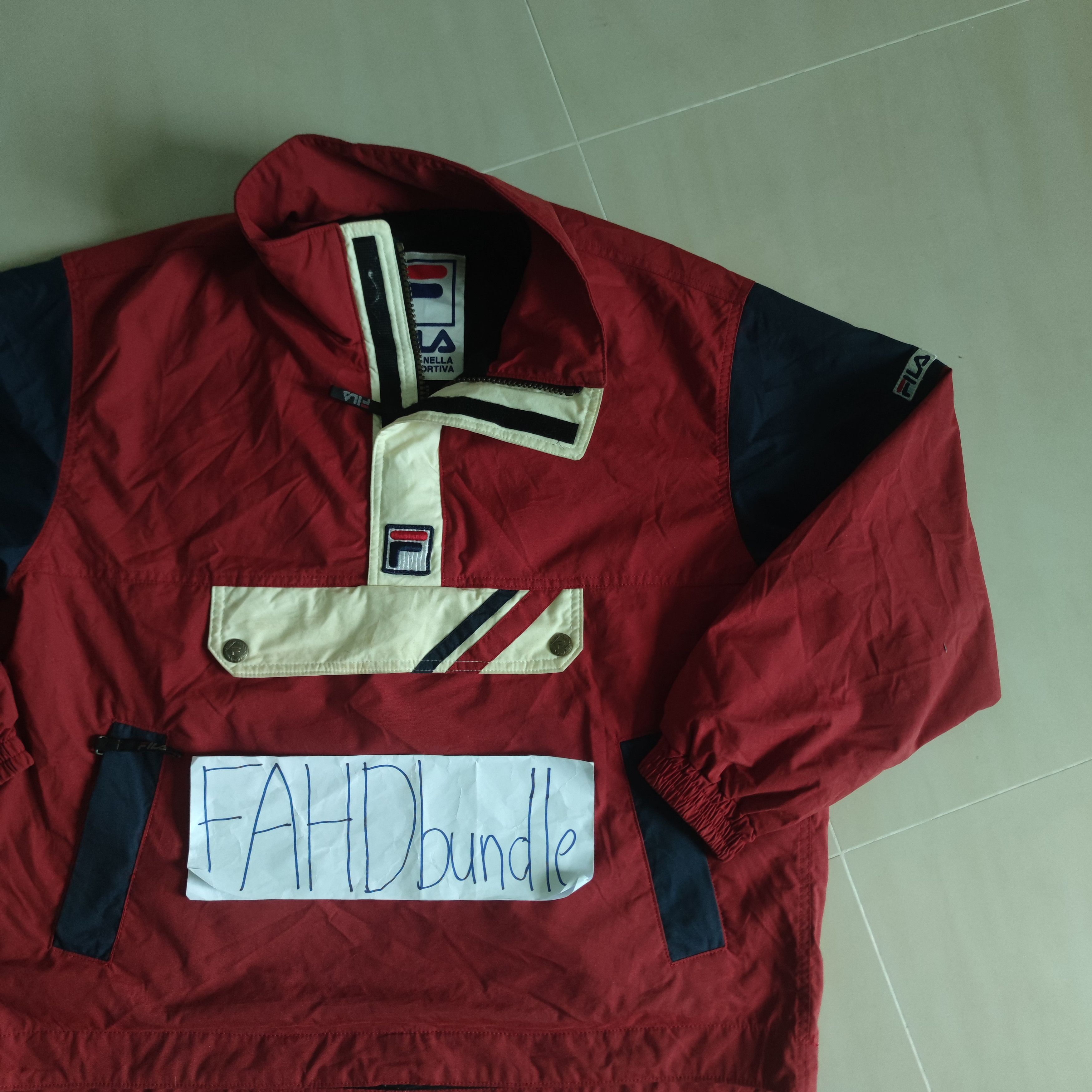 Fila × Vintage VINTAGE 90S FILA ANORAK PULLOVER JACKET Size US M / EU 48-50 / 2 - 5 Thumbnail