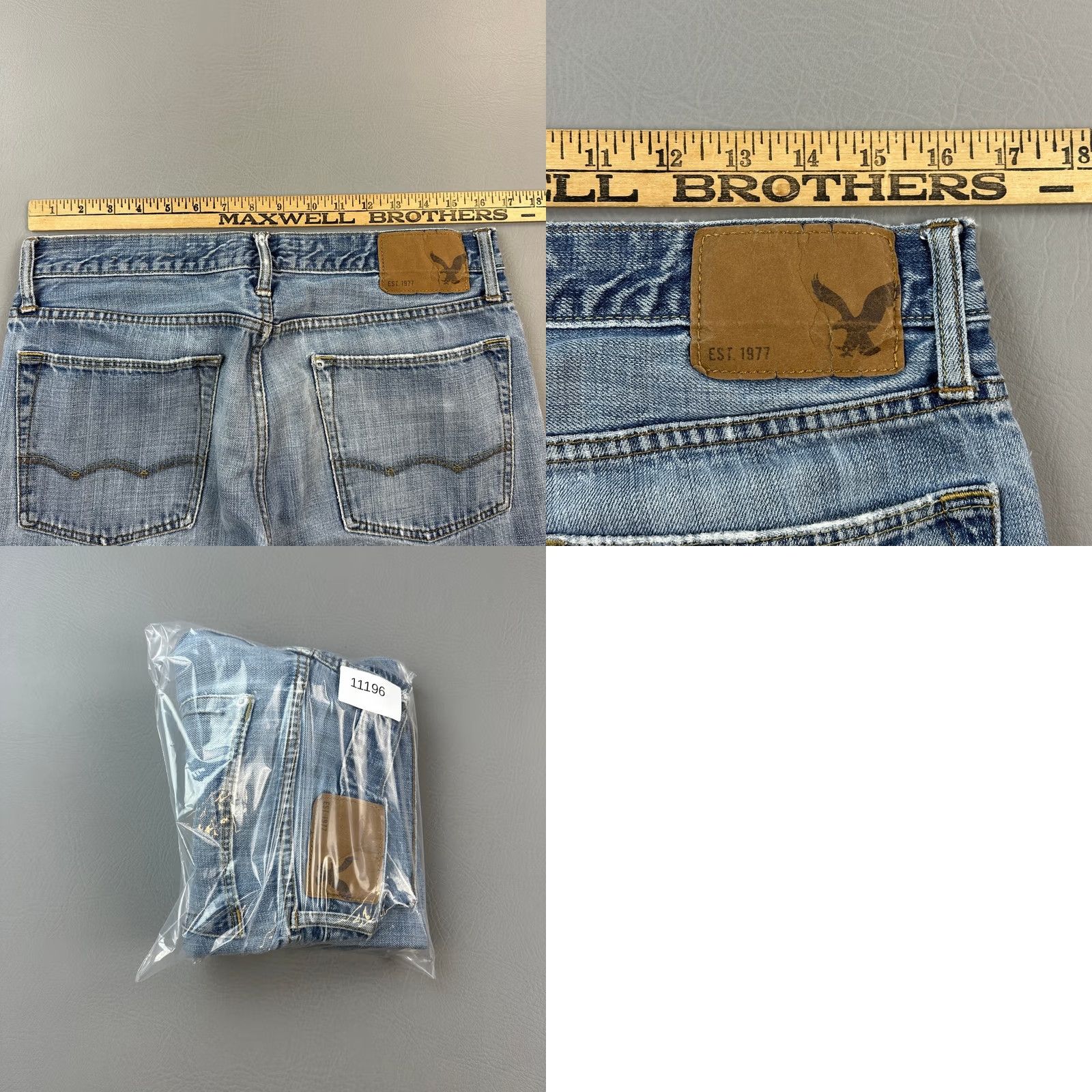 American Eagle Outfitters American Eagle Outfitters Jeans Mens 32x32 32x31 Blue Slim Straight 5-Pocket Denim Cotton Button Zip Jeans Mens Size US 32 / EU 48 - 9 Thumbnail