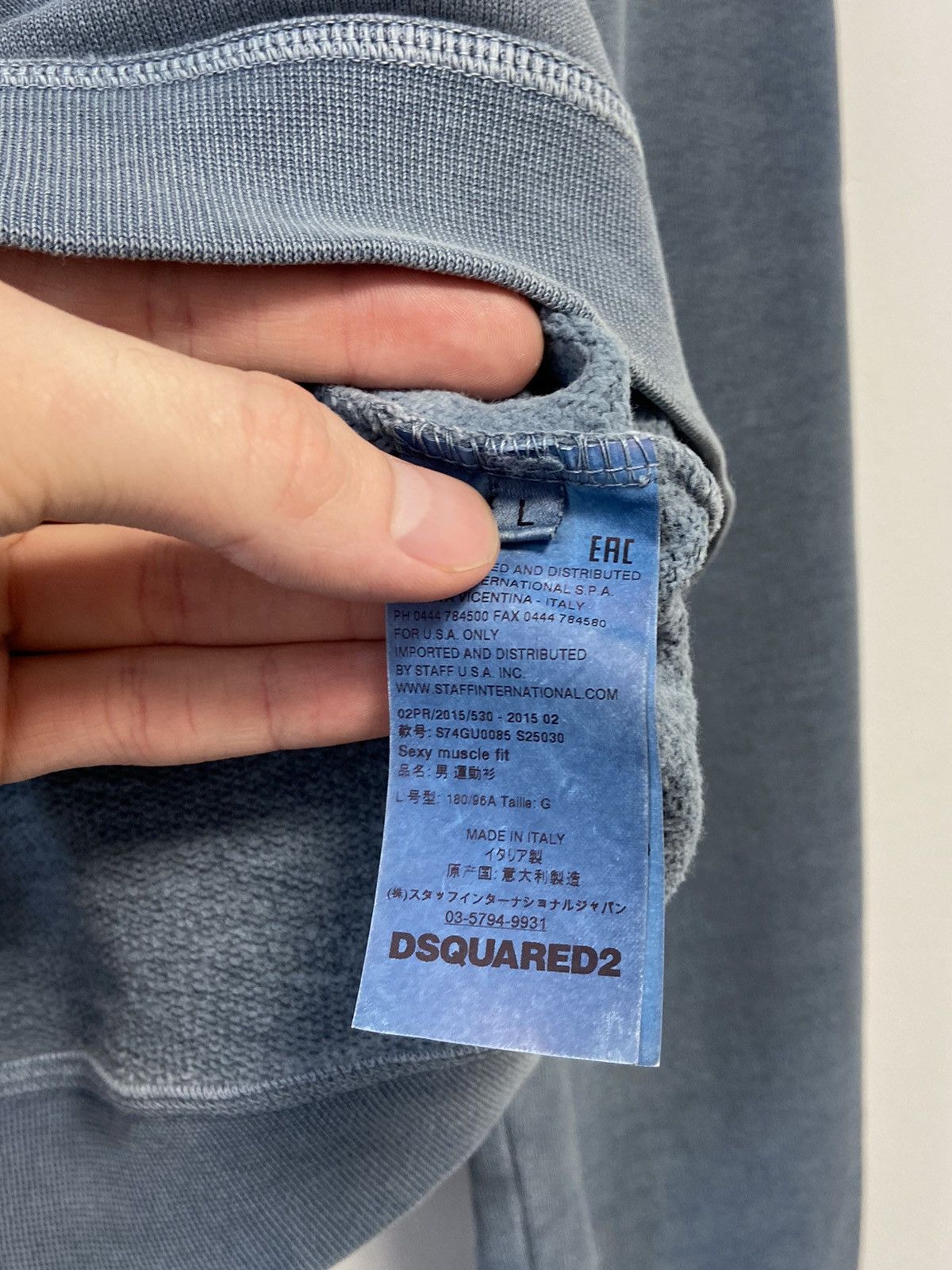 Dsquared2 Dsquared2 Caten sweatshirt blue Size US L / EU 52-54 / 3 - 7 Thumbnail