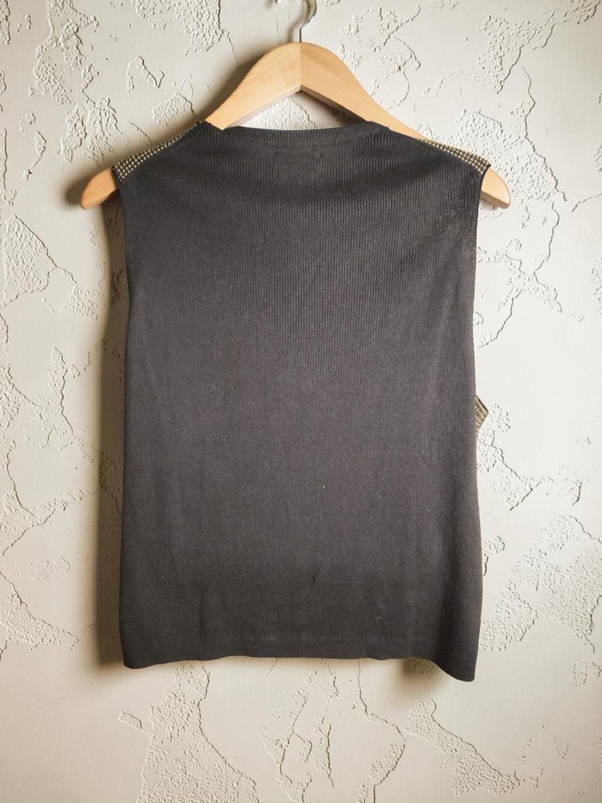 Black Brown 1826 Black & Brown Stylish Grey Vest Size XXL Size US XXL / EU 58 / 5 - 5 Thumbnail