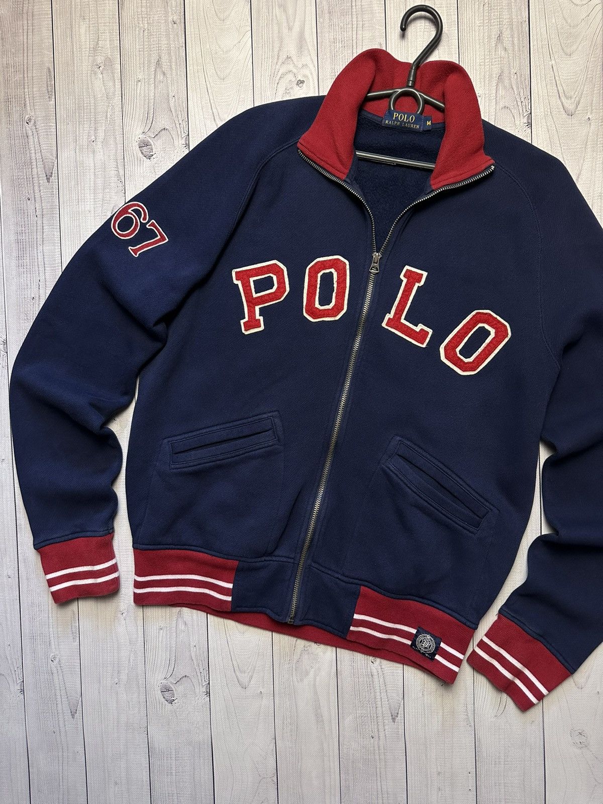 Vintage polo Ralph Lauren jacket size M big logo