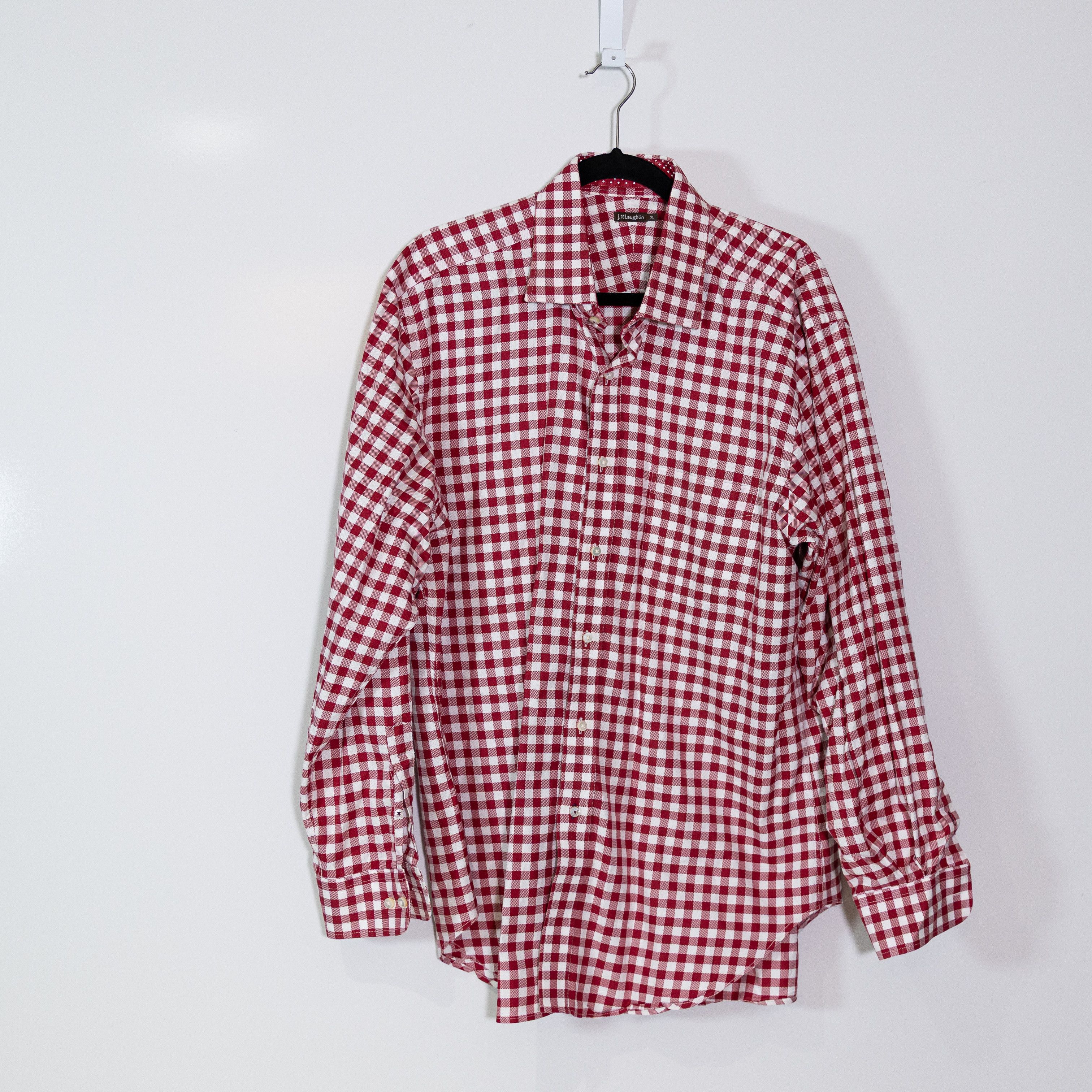 J.McLaughlin J. McLaughlin Men's Cotton Red White Size US XL / EU 56 / 4 - 1 Thumbnail