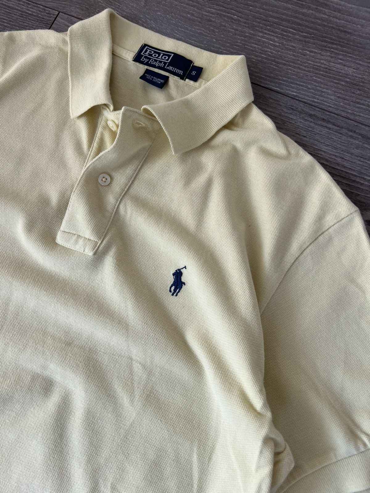 Designer × Polo Ralph Lauren ‼️Vintage Polo Ralph Lauren RRL Yellow Archival Casual Polo‼️ Size US S / EU 44-46 / 1 - 5 Thumbnail
