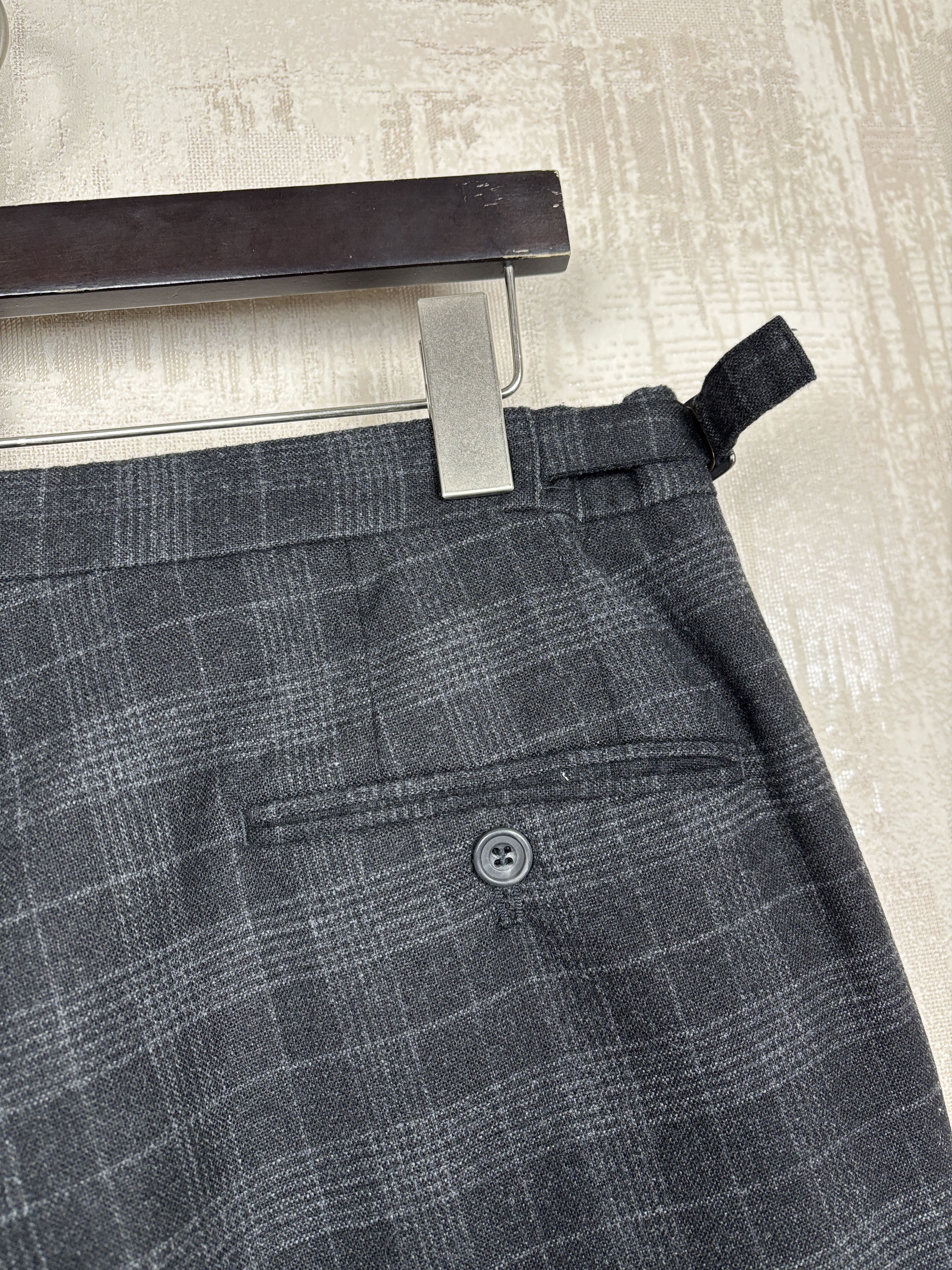 Reiss Reiss Rodney Plaid Wool Blend Pants Check Trousers 34 inch Size US 34 / EU 50 - 15 Thumbnail