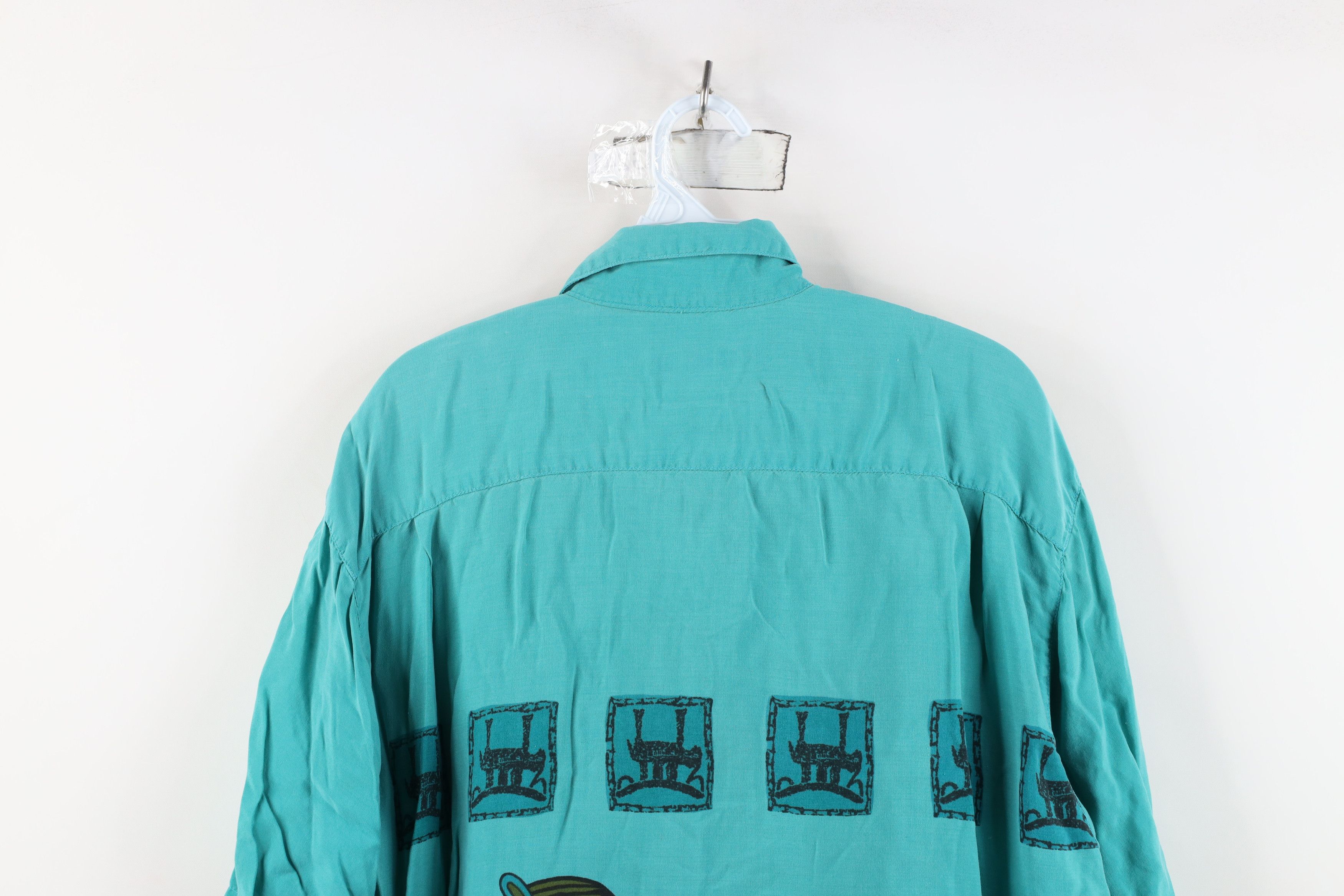 Vintage Vintage 90s Streetwear Cave Art Looped Collar Button Shirt Size US M / EU 48-50 / 2 - 15 Thumbnail