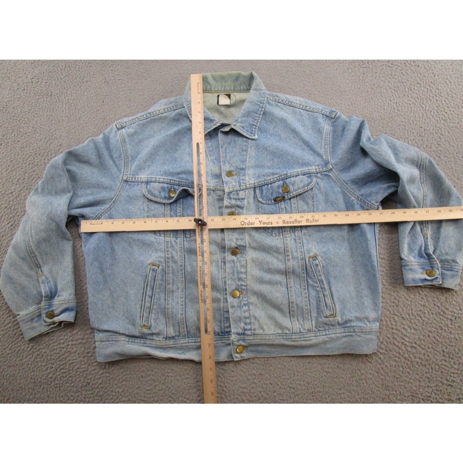 Lee VINTAGE Lee Denim Jean Jacket Mens 80s PATD 153438 USA MADE Trucker Size US 38 / EU 54 - 6 Thumbnail