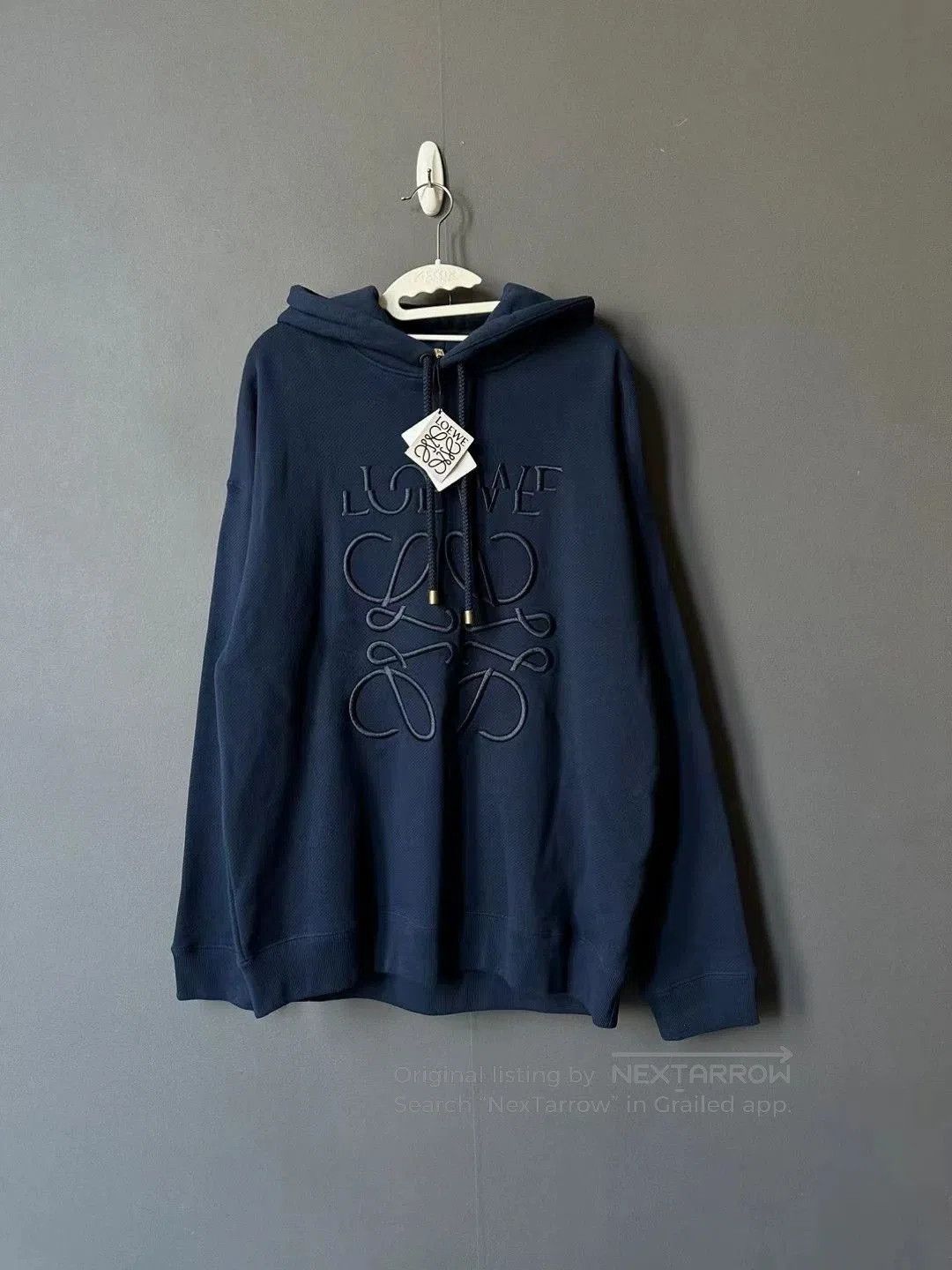 Loewe New Embroidered Logo Hoodie.