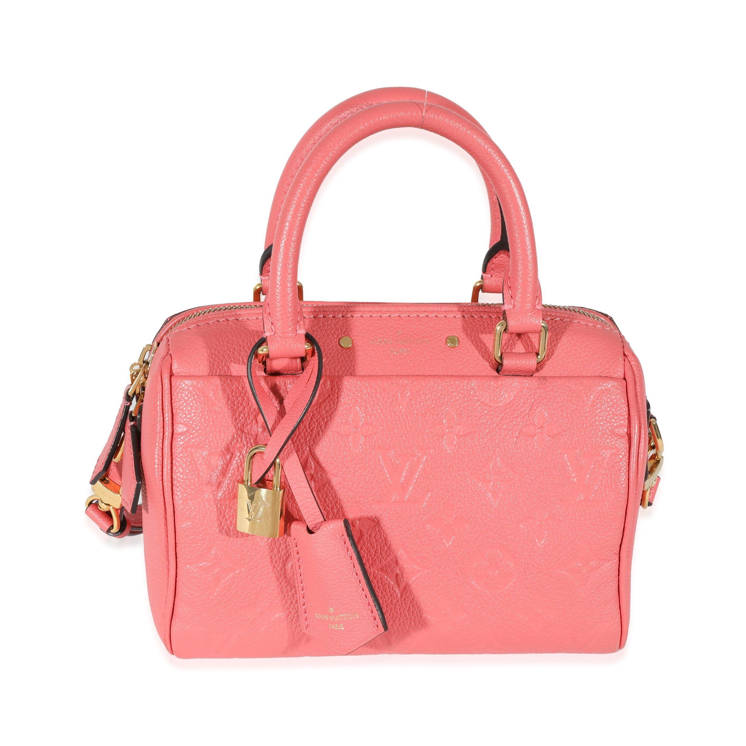 image of Louis Vuitton Pink Monogram Empreinte Speedy Bandoulière Nm 20, Women's