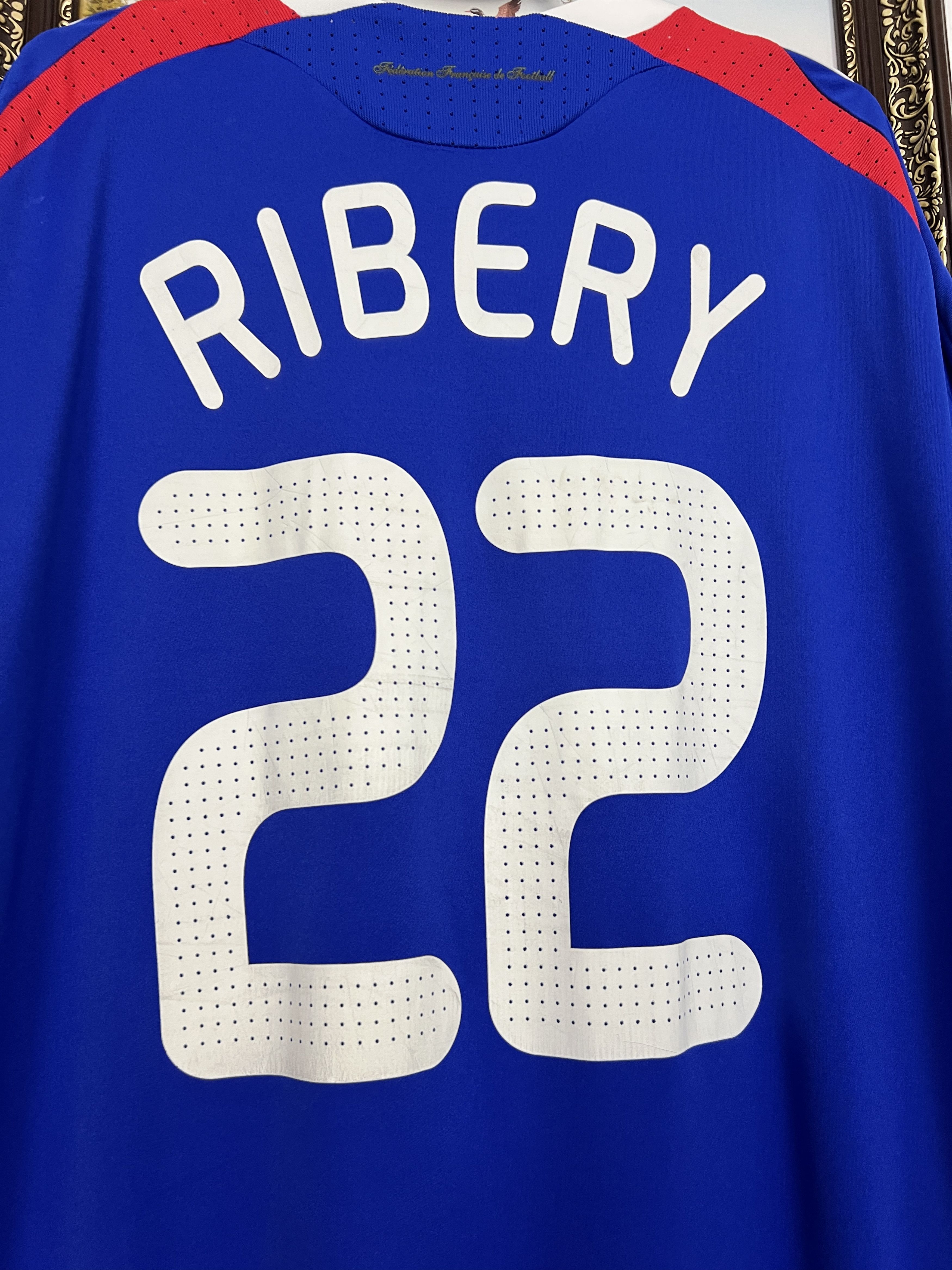 Adidas France Home football shirt 2007 #22 Ribery Jersey Trikot Size US XXL / EU 58 / 5 - 10 Thumbnail