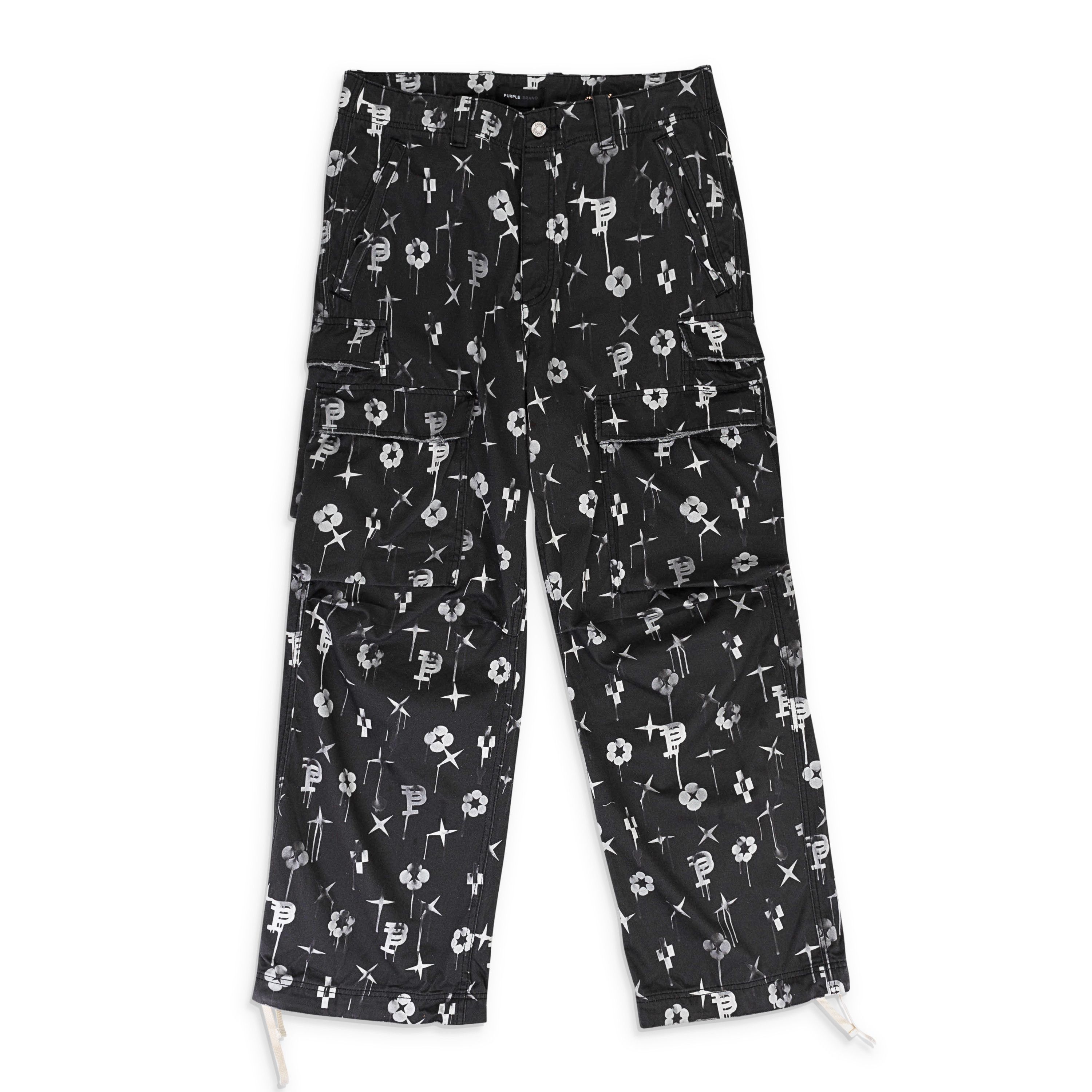 Purple Brand DOUBLE POCKET CARGO BLACK CARGO PANTS Size M Size US 32 / EU 48 - 1 Thumbnail