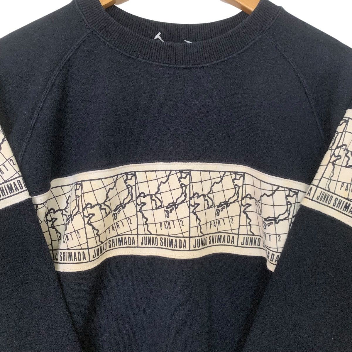 Junko Shimada × Vintage Vintage Junko Shimada Sweatshirt Navy Blue Medium Size US M / EU 48-50 / 2 - 2 Thumbnail