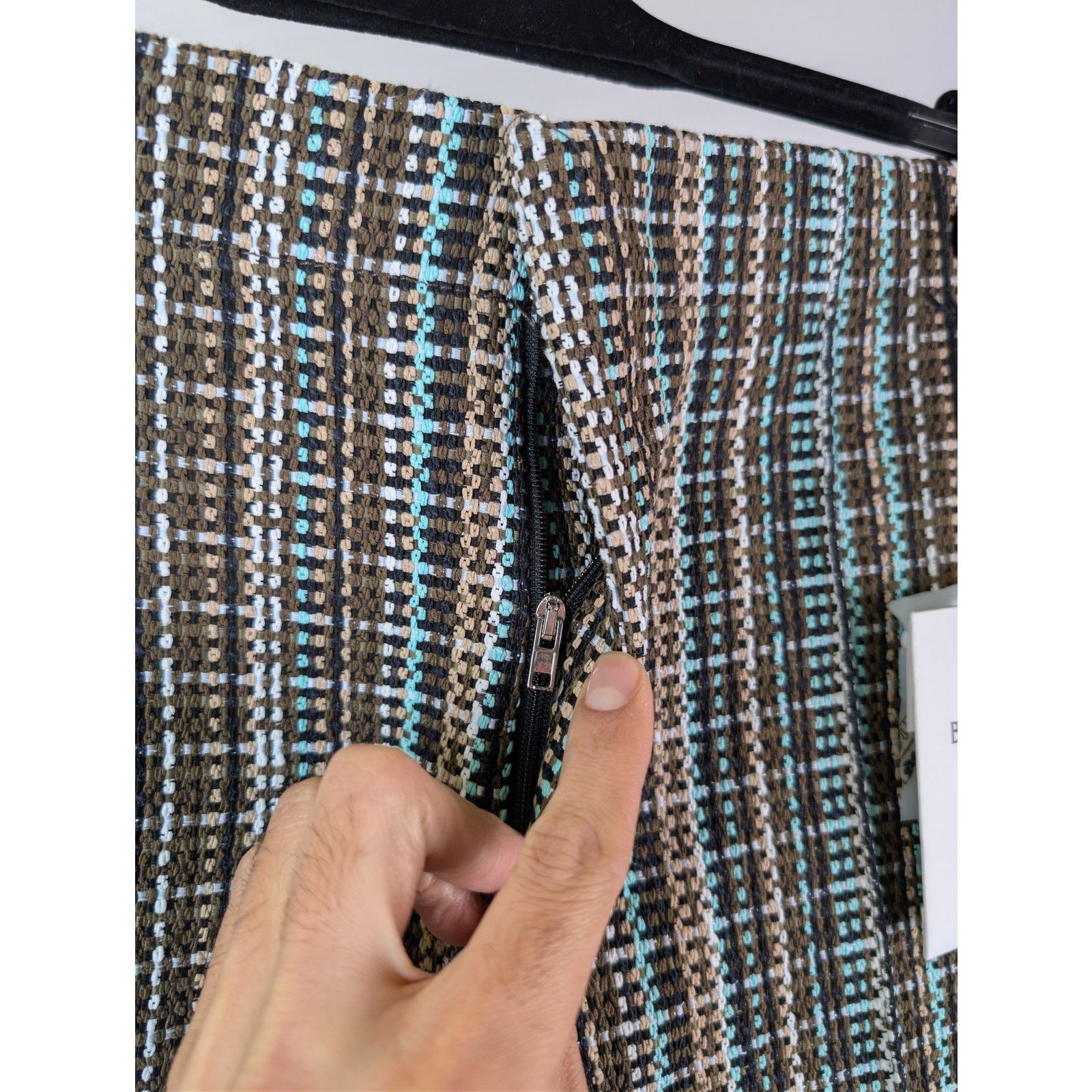 Bottega Veneta o1rshd1 Cotton Check Tailored Trousers Pants in Multicolor Size US 34 / EU 50 - 8 Thumbnail