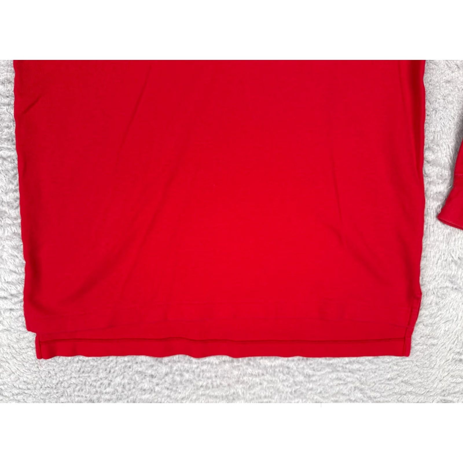 Ralph Lauren VINTAGE Ralph Lauren Polo Shirt Men Medium Red Long Sleeve 100% Cotton Knit Size US M / EU 48-50 / 2 - 5 Thumbnail