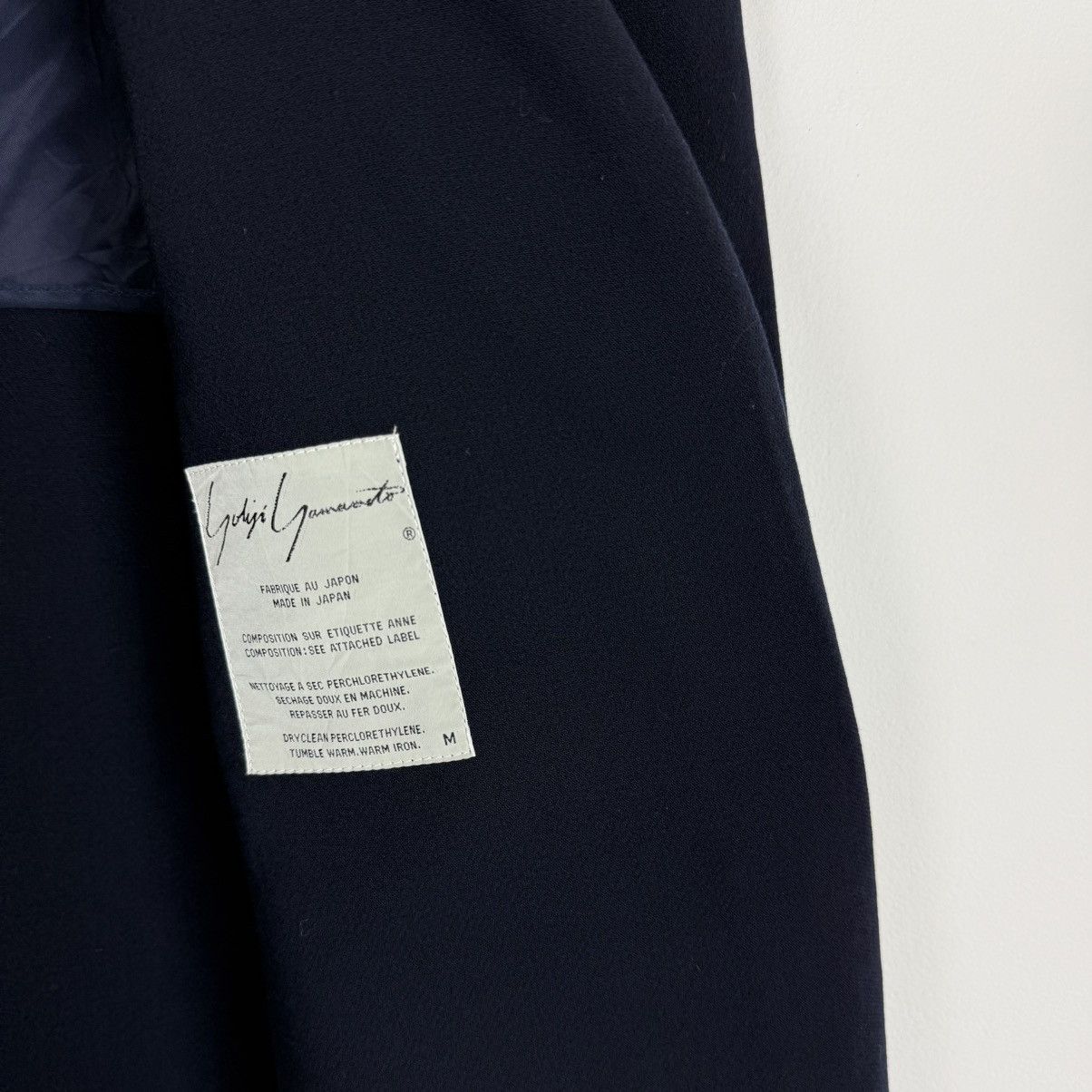 Yohji Yamamoto Yohji Yamamoto Navy Poncho Size US M / EU 48-50 / 2 - 10 Thumbnail