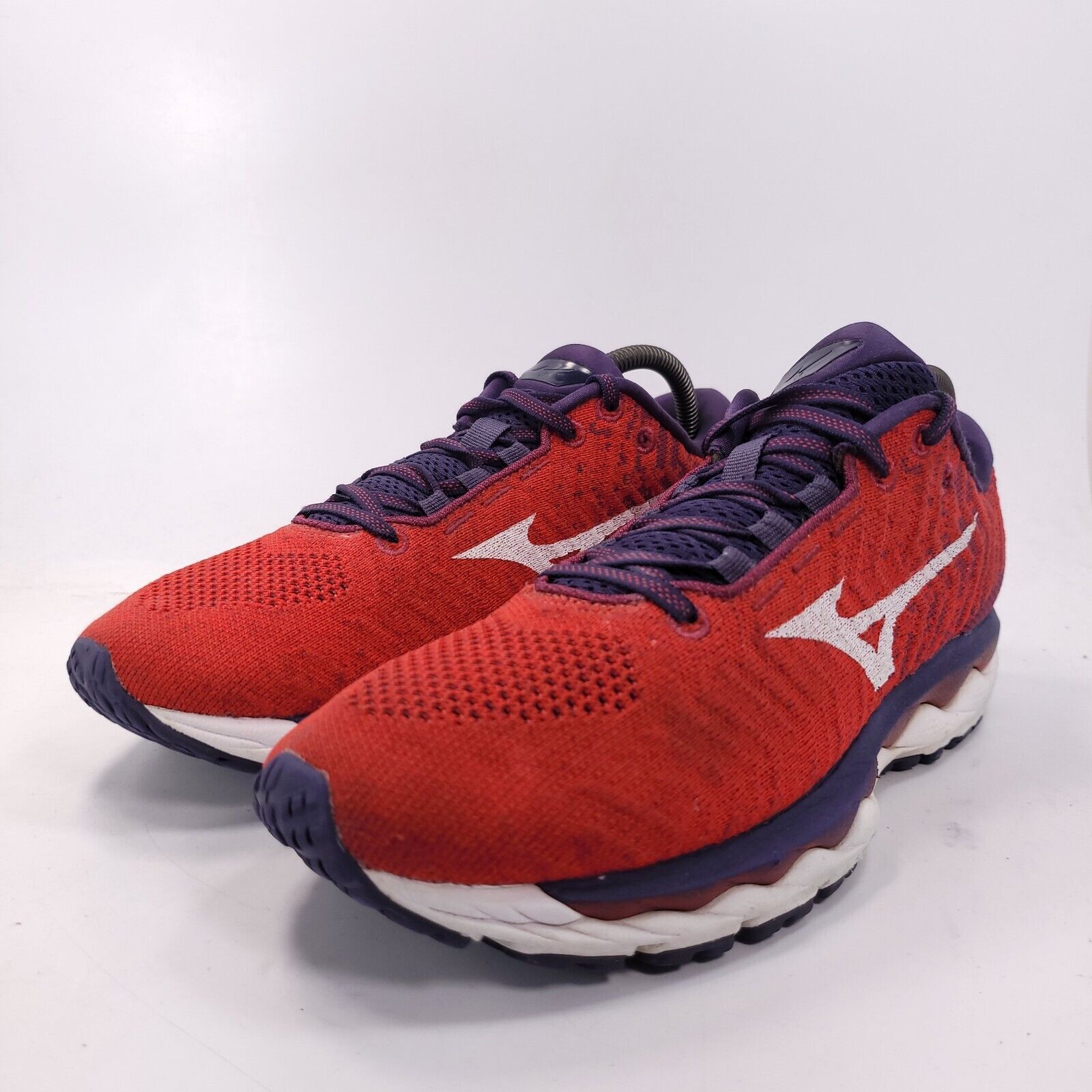 Mizuno Mizuno Wave Sky Shoe Womens Size 10 J1GD192502 Red Blue Size US 10 / IT 40 - 1 Thumbnail