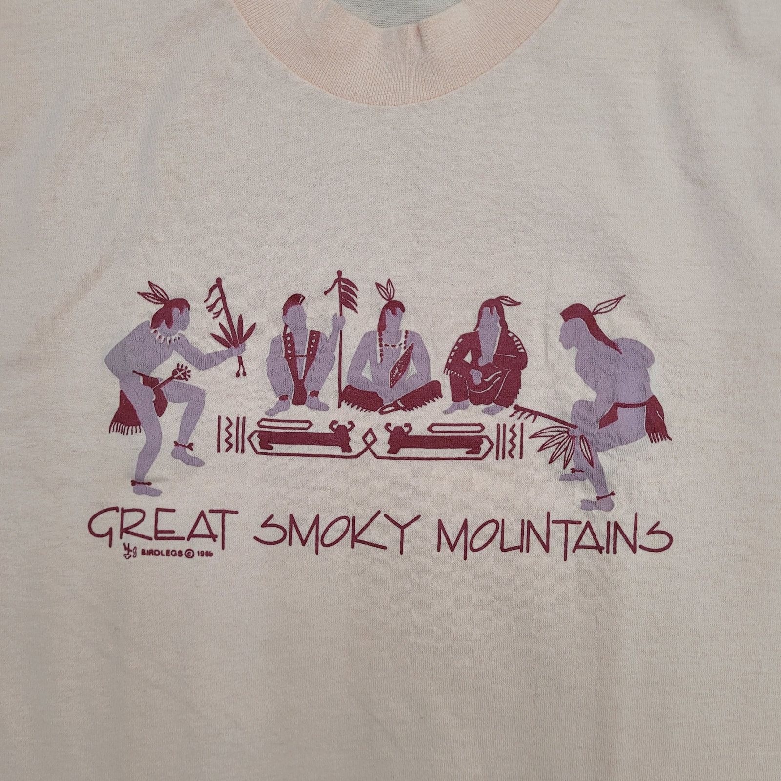 Vintage VTG 80s Great Smoky Mountains T-Shirt Mens Medium USA Size US M / EU 48-50 / 2 - 3 Thumbnail