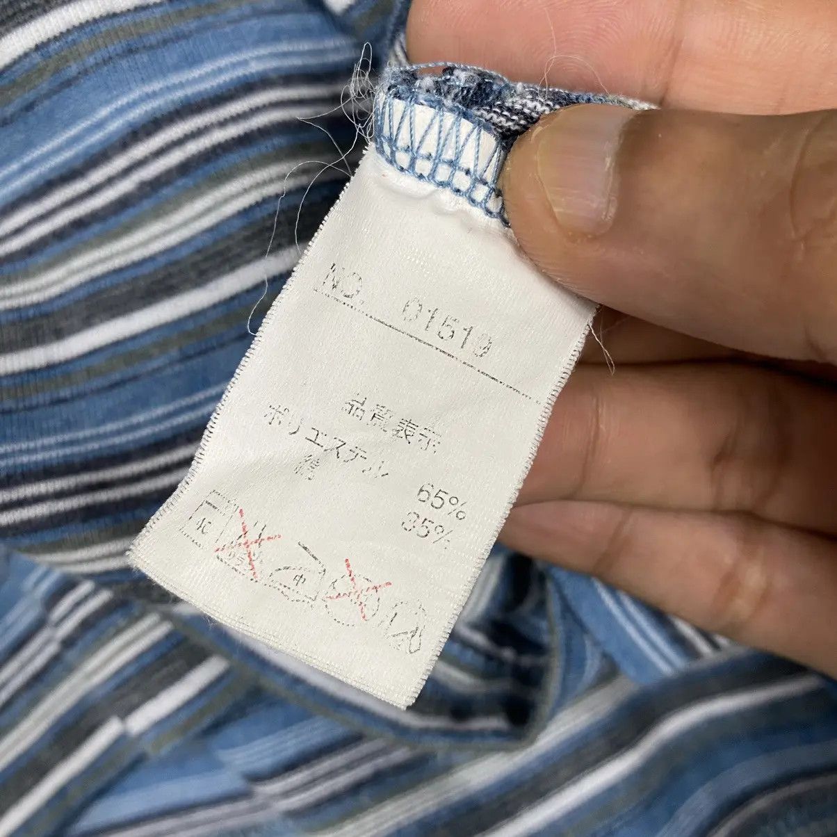 Designer BY YOHJI YAMAMOTO!! SACSNY Y'SACCS BLUE STRIPED TEE Size US L / EU 52-54 / 3 - 9 Thumbnail