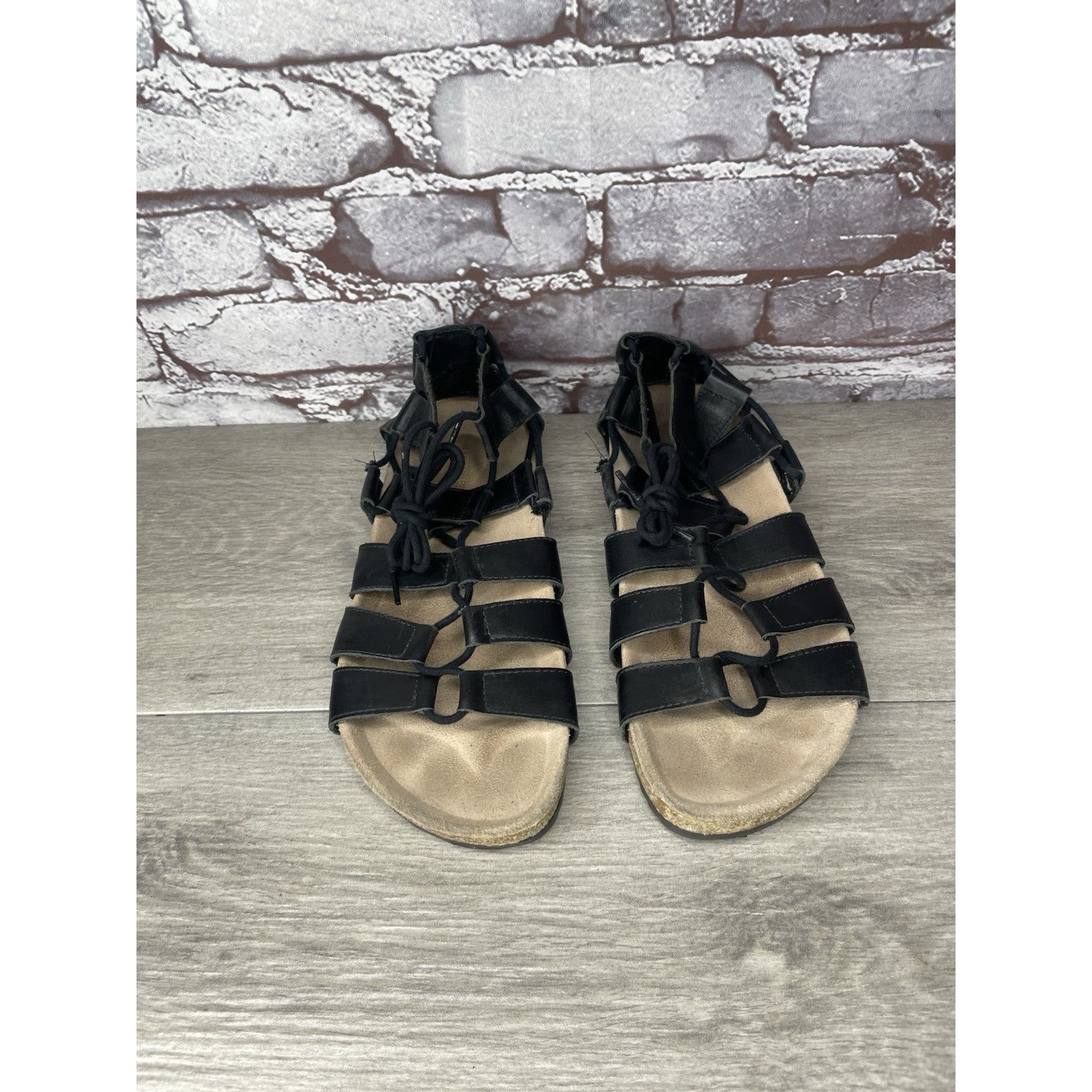Loeffler Randall Loeffler Randall Black Leather Pascal Gladiator Strappy Sand Size US 7.5 / IT 37.5 - 4 Thumbnail