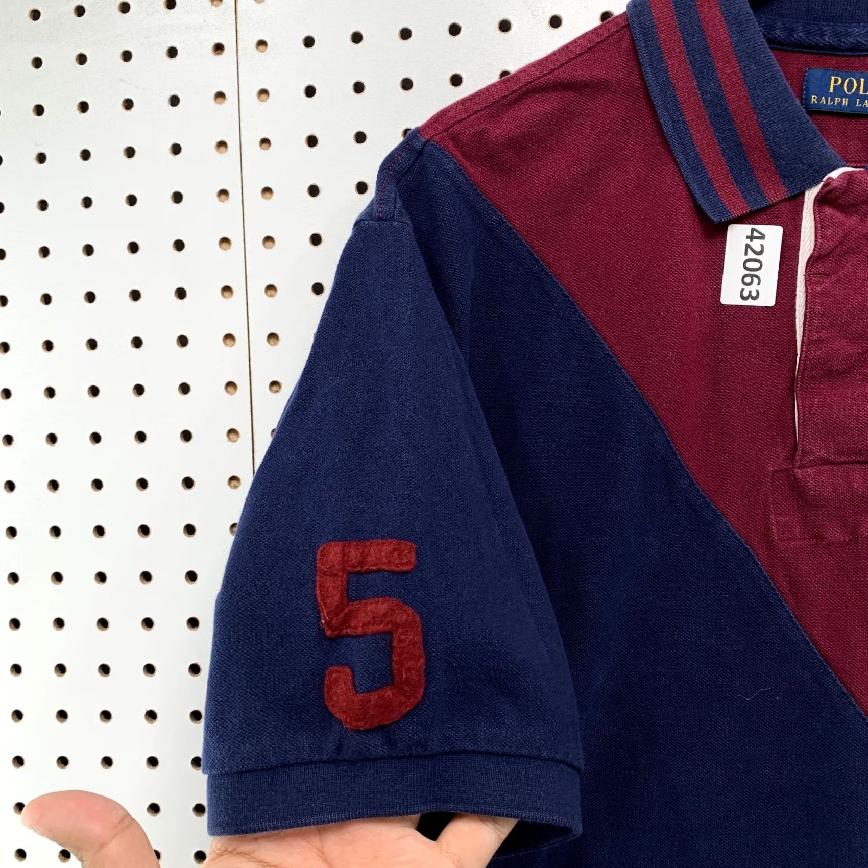 Polo Ralph Lauren Polo Ralph Lauren Rugby Shirt Men XLT Tall Colorblock Embroidered Blue Red Polo Shirt Size US XL / EU 56 / 4 - 7 Thumbnail