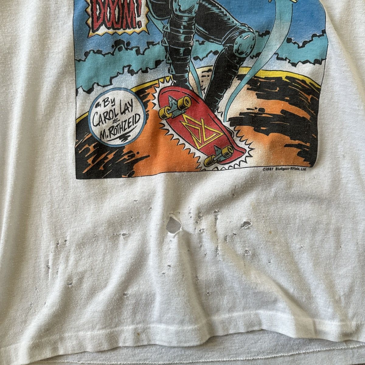 Def Leppard × Vintage 1987 Def Leppard “Comic” Hysteria Tour Tee Size US M / EU 48-50 / 2 - 3 Thumbnail